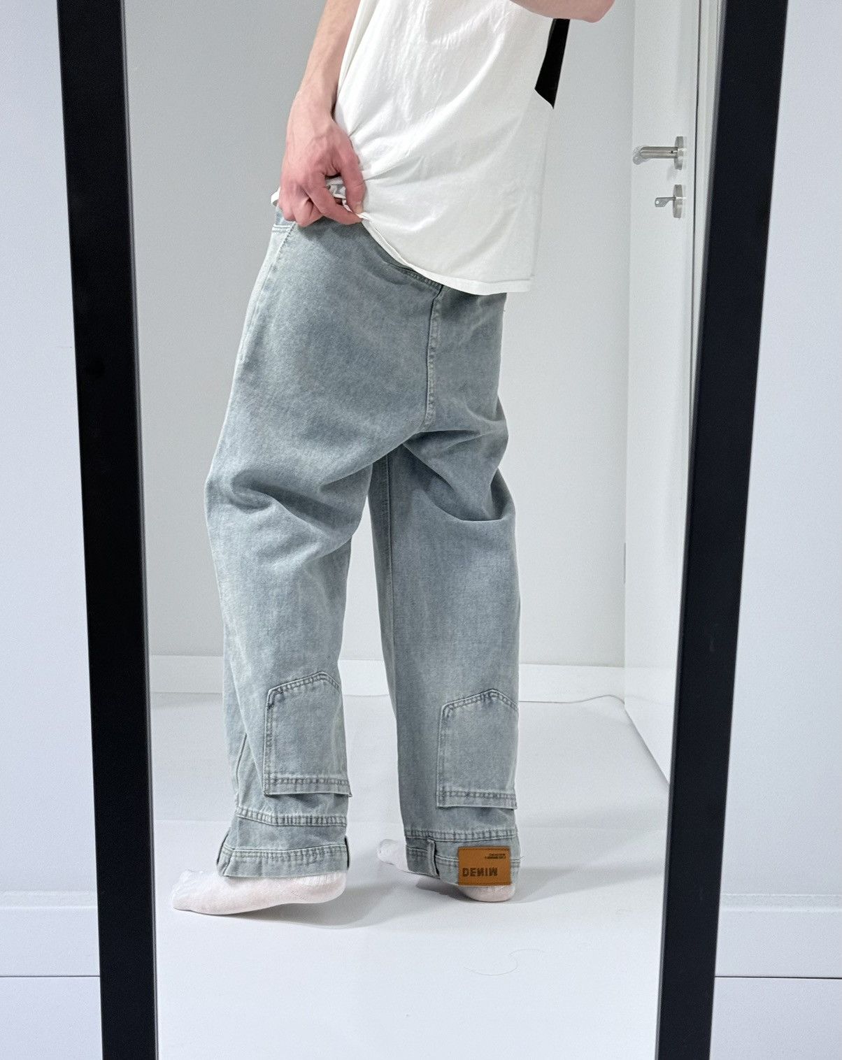 Other Vintage avantgarde Y2K streetwear opium wide jeans Size US 30 / EU 46 - 2 Thumbnail