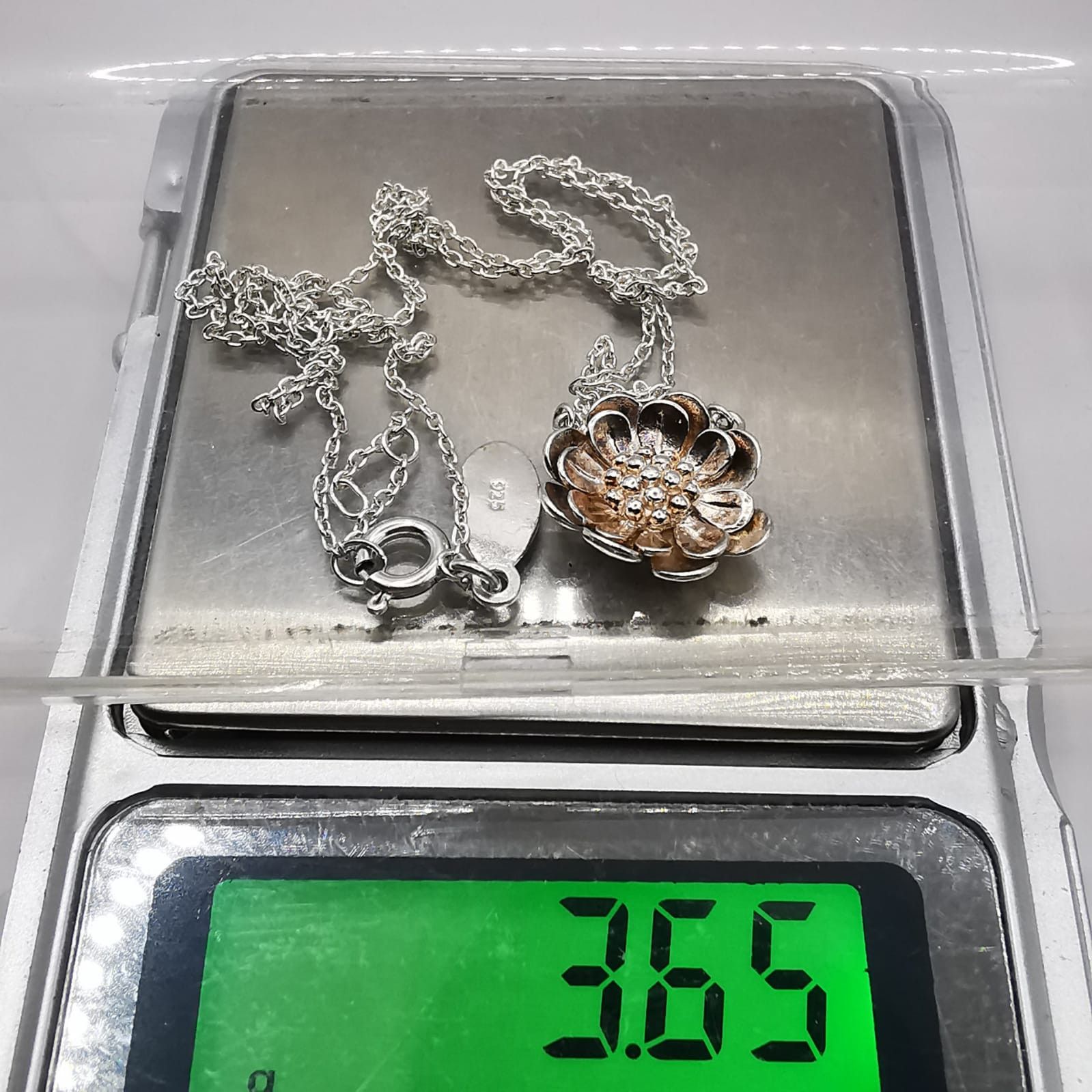 Sterling Silver Vintage Jewelry Chain,Pendant, 925 Sterling Silver 3,65g Size ONE SIZE - 7 Thumbnail