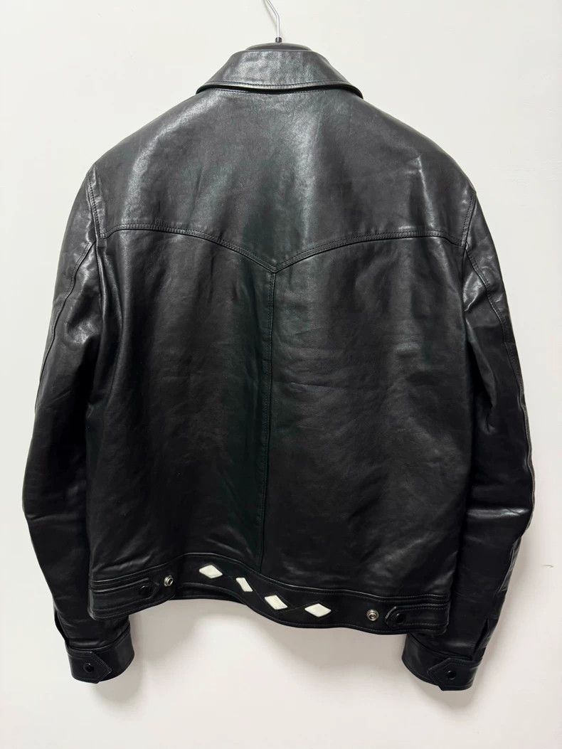 Saint Laurent Paris Saint Laurent Paris15ss Show Oil Wax Calfskin Rhombus Jack Size US M / EU 48-50 / 2 - 2 Thumbnail