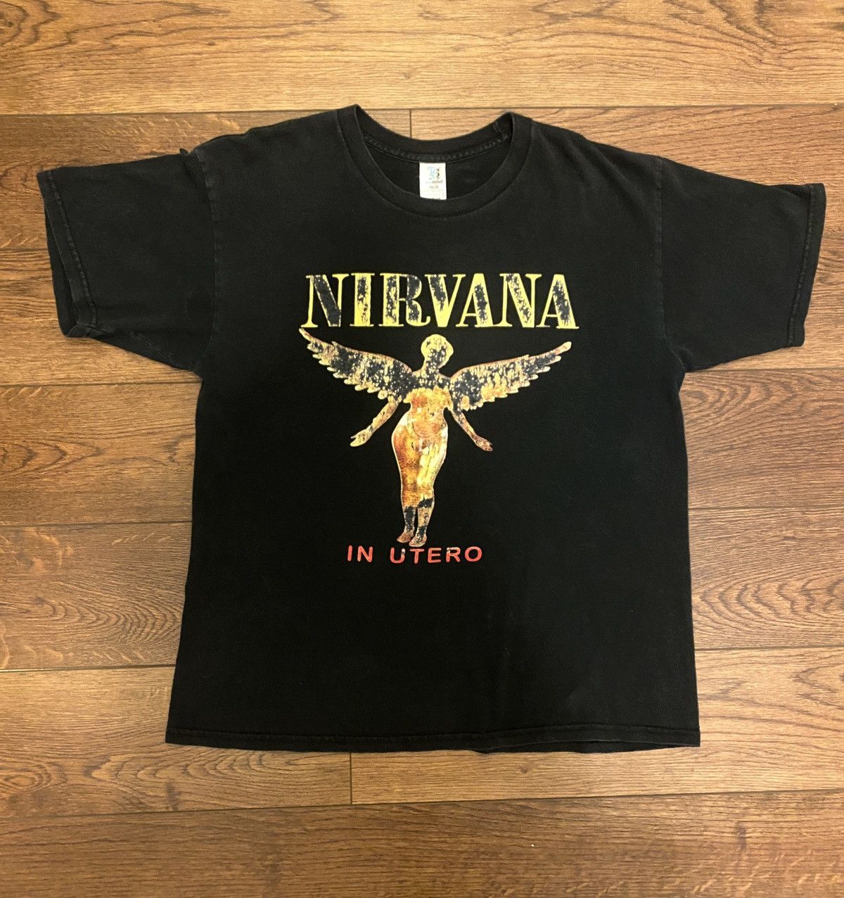 image of Band Tees x Nirvana Vintage Nirvana T-Shirt in Black, Men's (Size Large)