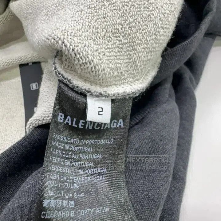 Balenciaga Balenciaga Gray Logo Print Hooded Sweatshirt. Size US M / EU 48-50 / 2 - 5 Thumbnail