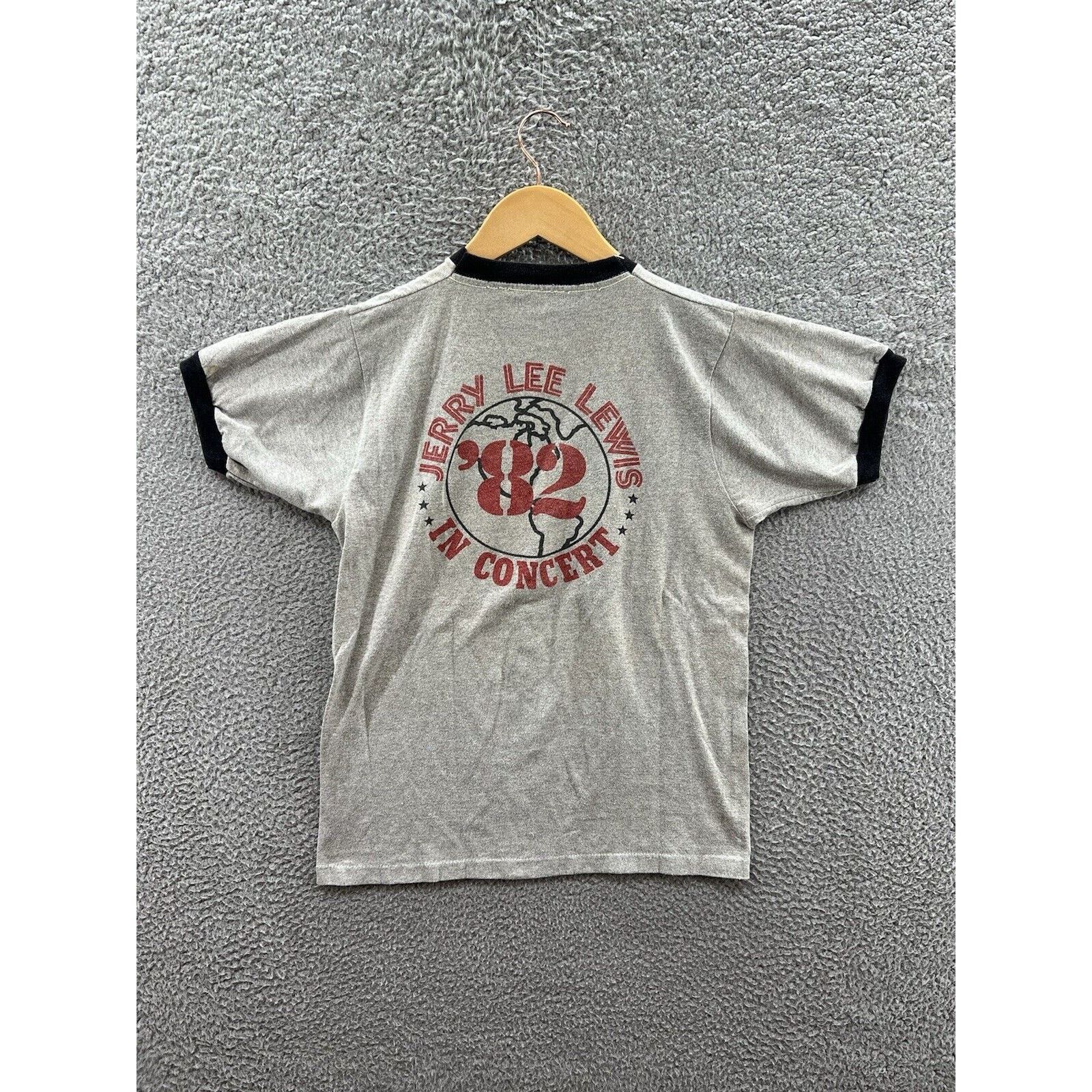 Other Jerry Lee Lewis The Killer In Concert 1982 Tour Ringer Tee Size US M / EU 48-50 / 2 - 2 Thumbnail