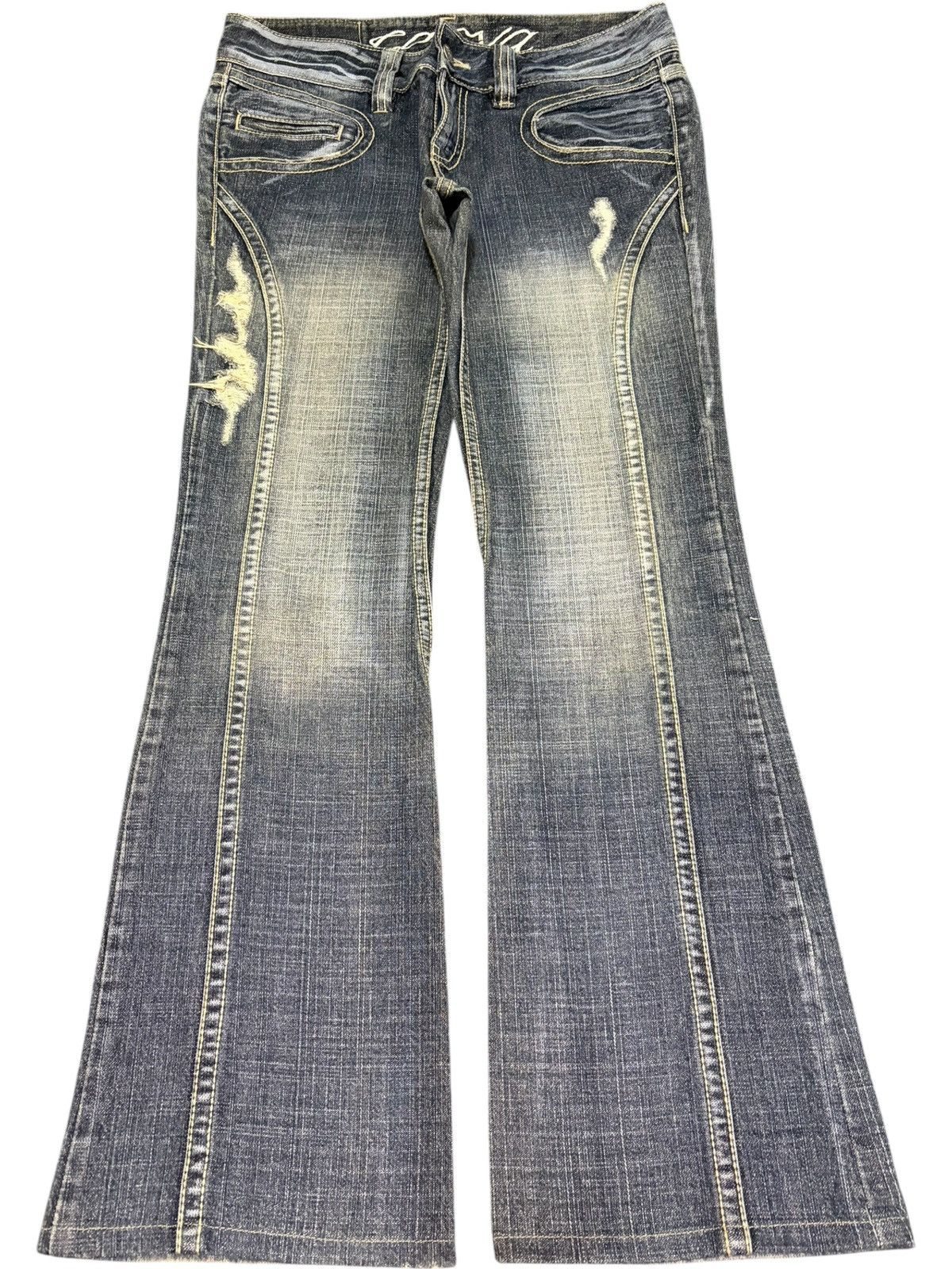 Hysteric Glamour Vintage Japanese Casva Distressed Flare Jeans Size 31" - 1 Thumbnail