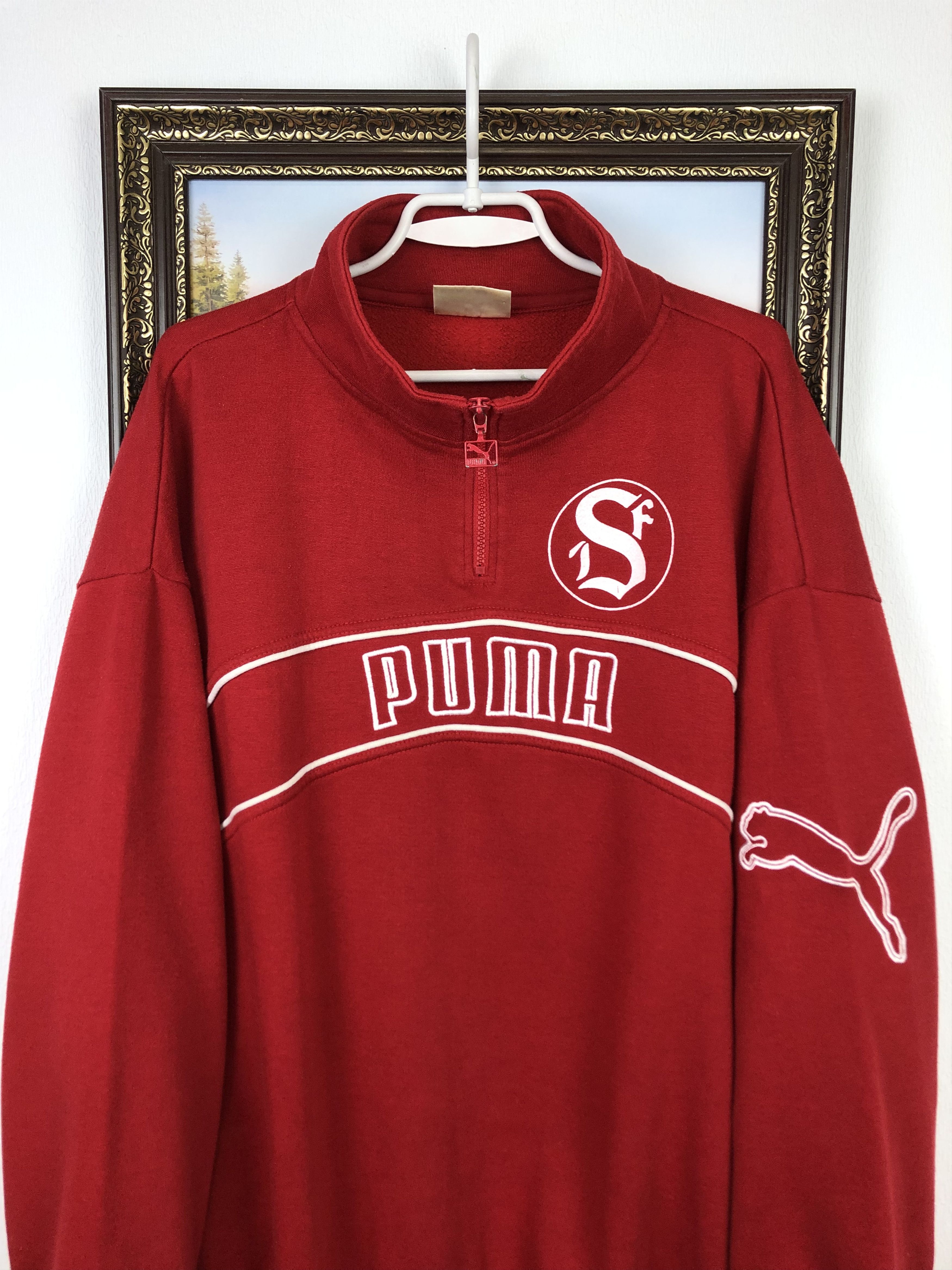 Puma Vintage Sandviken Football Jacket Soccer Track Sweatshirt Size US XL / EU 56 / 4 - 2 Thumbnail