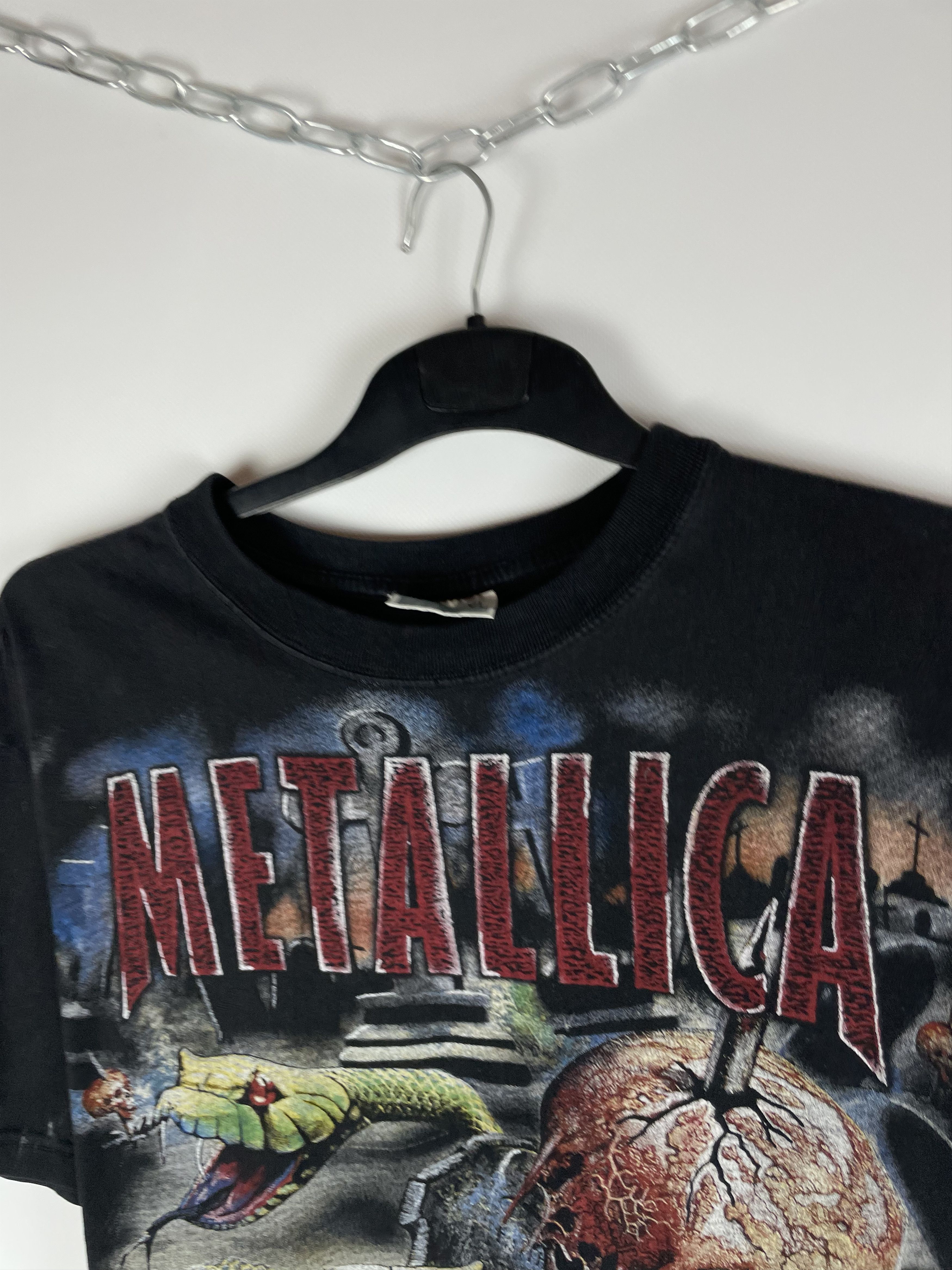 Band Tees 90s Vintage Metallica T Shirt Size US XL / EU 56 / 4 - 4 Thumbnail