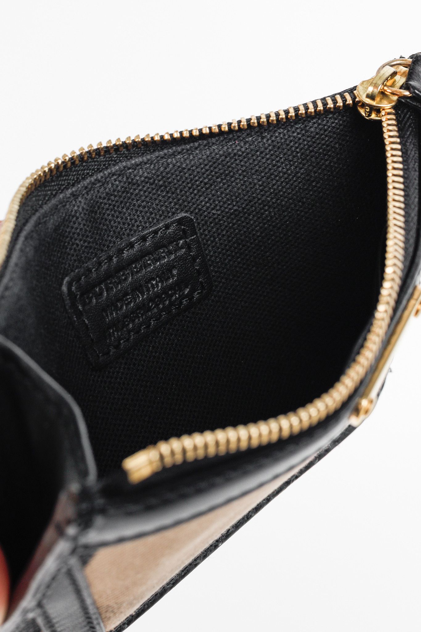 Burberry Burberry Nova Check Canvas Black-Leather-Trim Wallet Size ONE SIZE - 8 Thumbnail