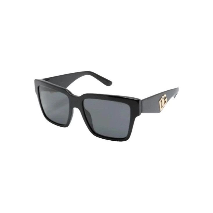 Dolce & Gabbana Dolce & Gabbana Rectangular Frame TintedSunglasses Black Gol Size ONE SIZE - 1 Thumbnail