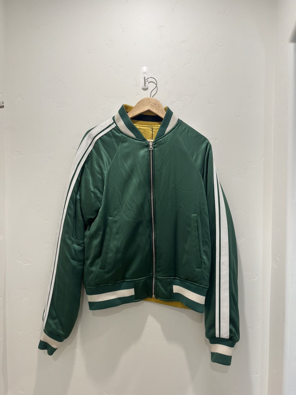 Amiri Reversible Denim Bomber Jacket | Grailed