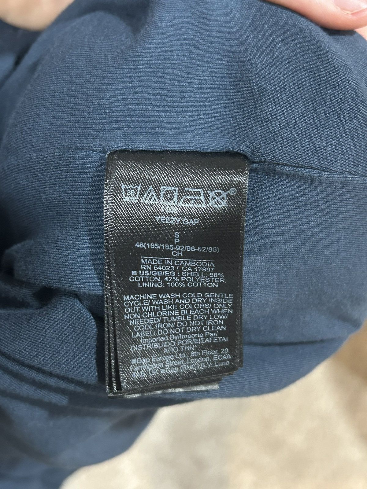 Gap × Yeezy Yeezy Gap Engineered by Balenciaga Logo hoodie navy Size US S / EU 44-46 / 1 - 3 Thumbnail