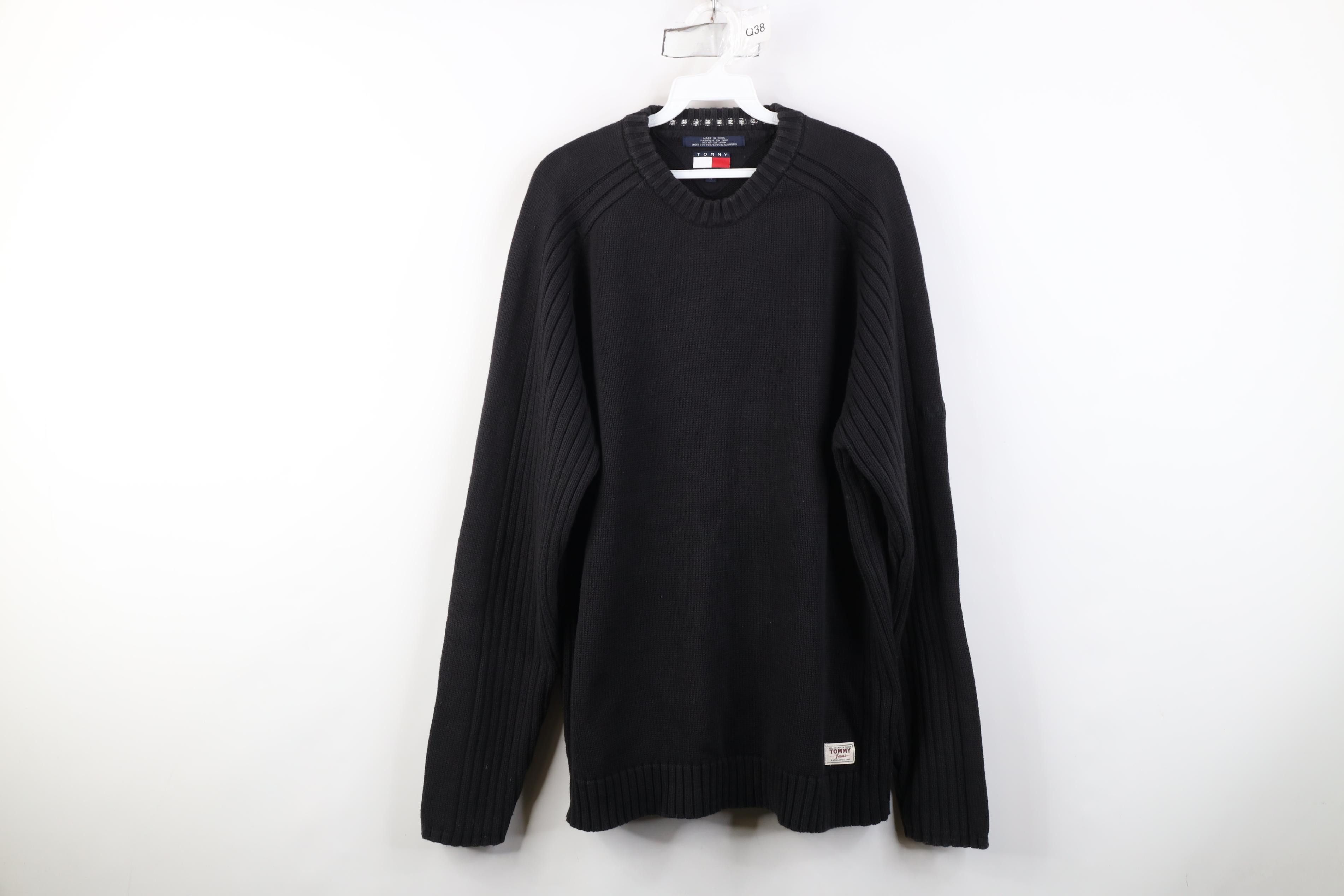 Tommy Hilfiger Vintage 90s Tommy Hilfiger Heavyweight Cotton Knit Sweater Size US XL / EU 56 / 4 - 1 Thumbnail
