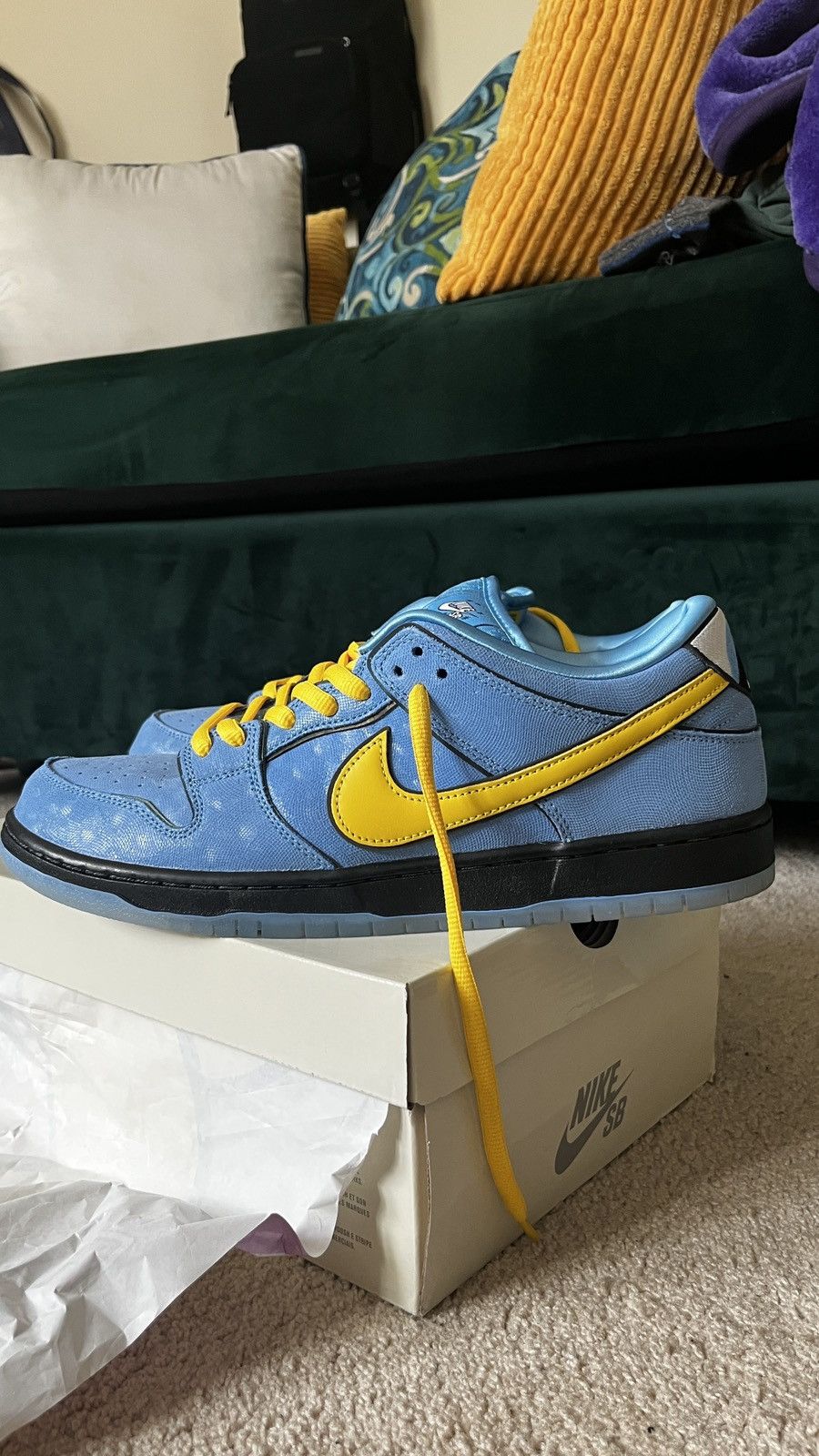 Nike Nike SB Powerpuff Girl Dunk Low “Bubbles” Size US 13 / EU 46 - 7 Thumbnail