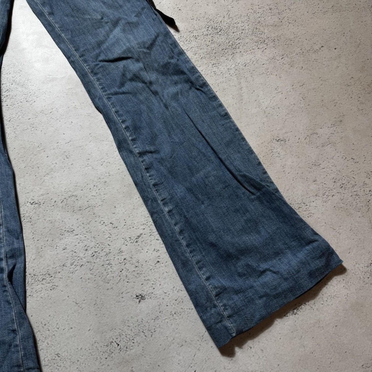 Dolce & Gabbana avant garde bootcut flared jeans very rare with big logo Size 26" / US 2 / IT 38 - 4 Thumbnail