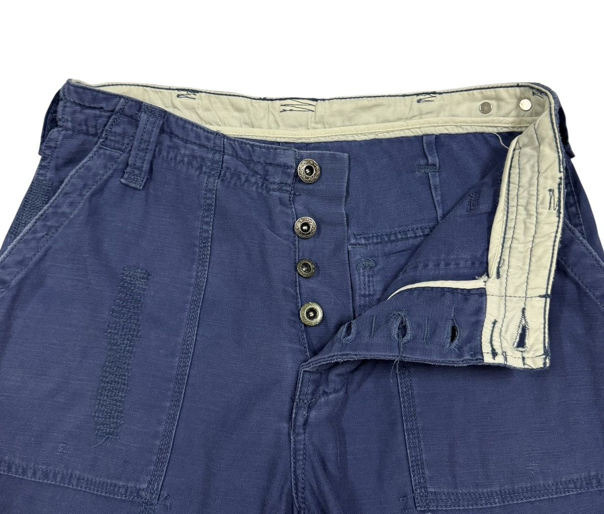 Polo Ralph Lauren Vintage🔥Polo Ralph Lauren Cotton Linen Short Fatigue Pant Size US 28 / EU 44 - 7 Thumbnail