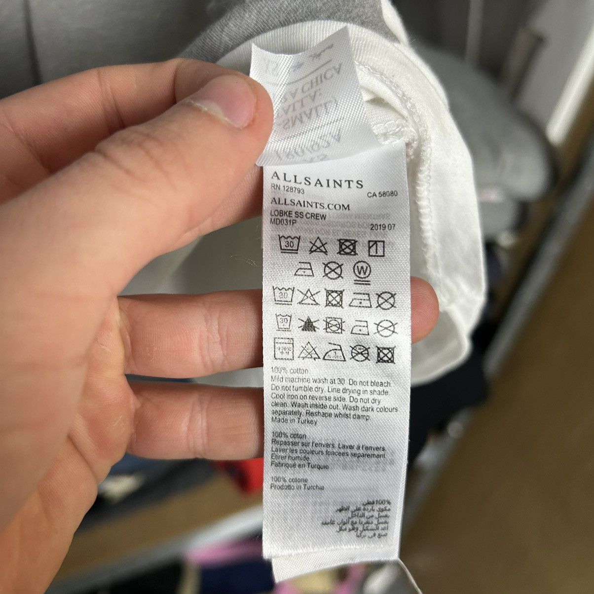 Allsaints Designer Allsaints Small logo streetwear y2k tee size XS Size US XS / EU 42 / 0 - 9 Thumbnail