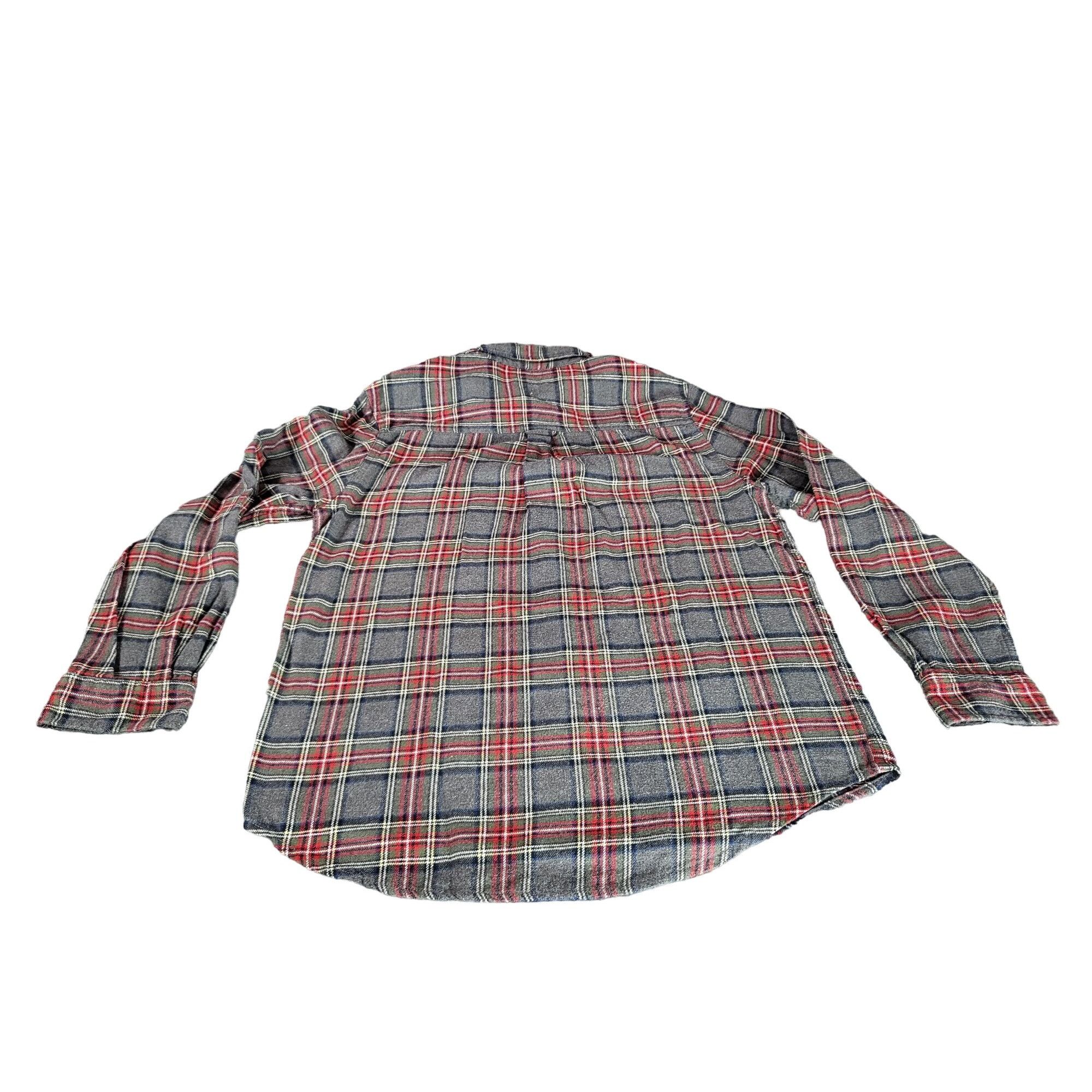 Woolrich Woolen Mills Woolrich Flannel Shirt Gray Red Plaid Hike Camping Outdoor S Size US M / EU 48-50 / 2 - 8 Thumbnail