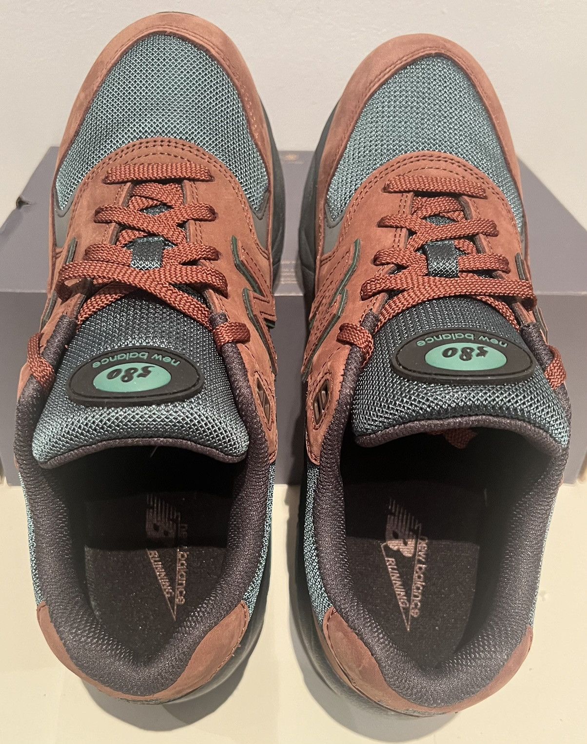 New Balance × Other Authentic New Balance 580 Beef and Broccoli 9.5 Mahogany Size US 9.5 / EU 42-43 - 4 Thumbnail