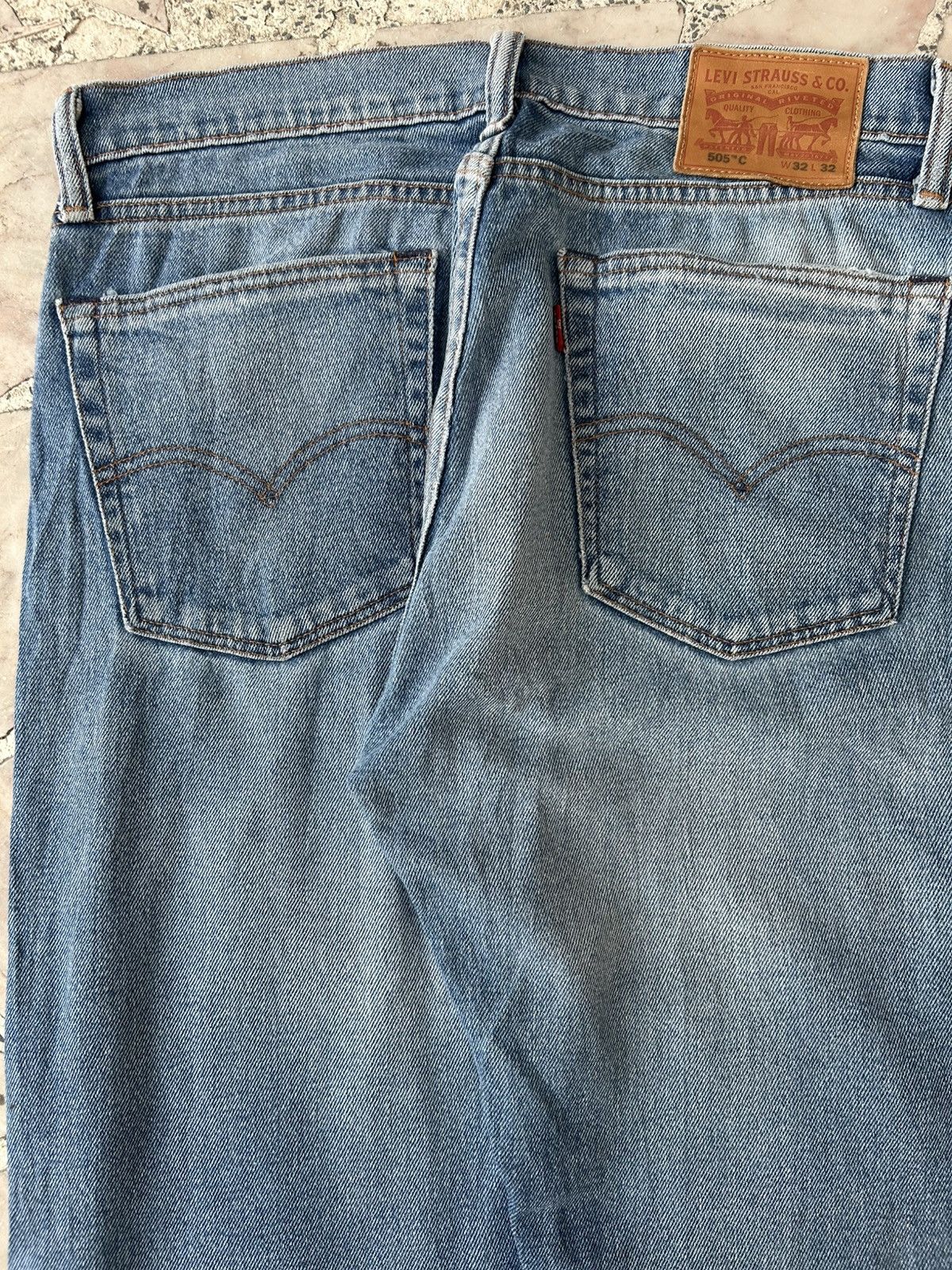 Levi's Levis 505 Ripped Jeans Size US 32 / EU 48 - 9 Thumbnail