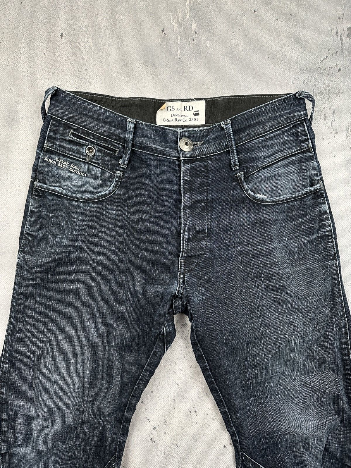 G-Star G Star Raw Radar Duty Loose Dark Wash Denim Jeans Archive Size US 31 - 3 Thumbnail