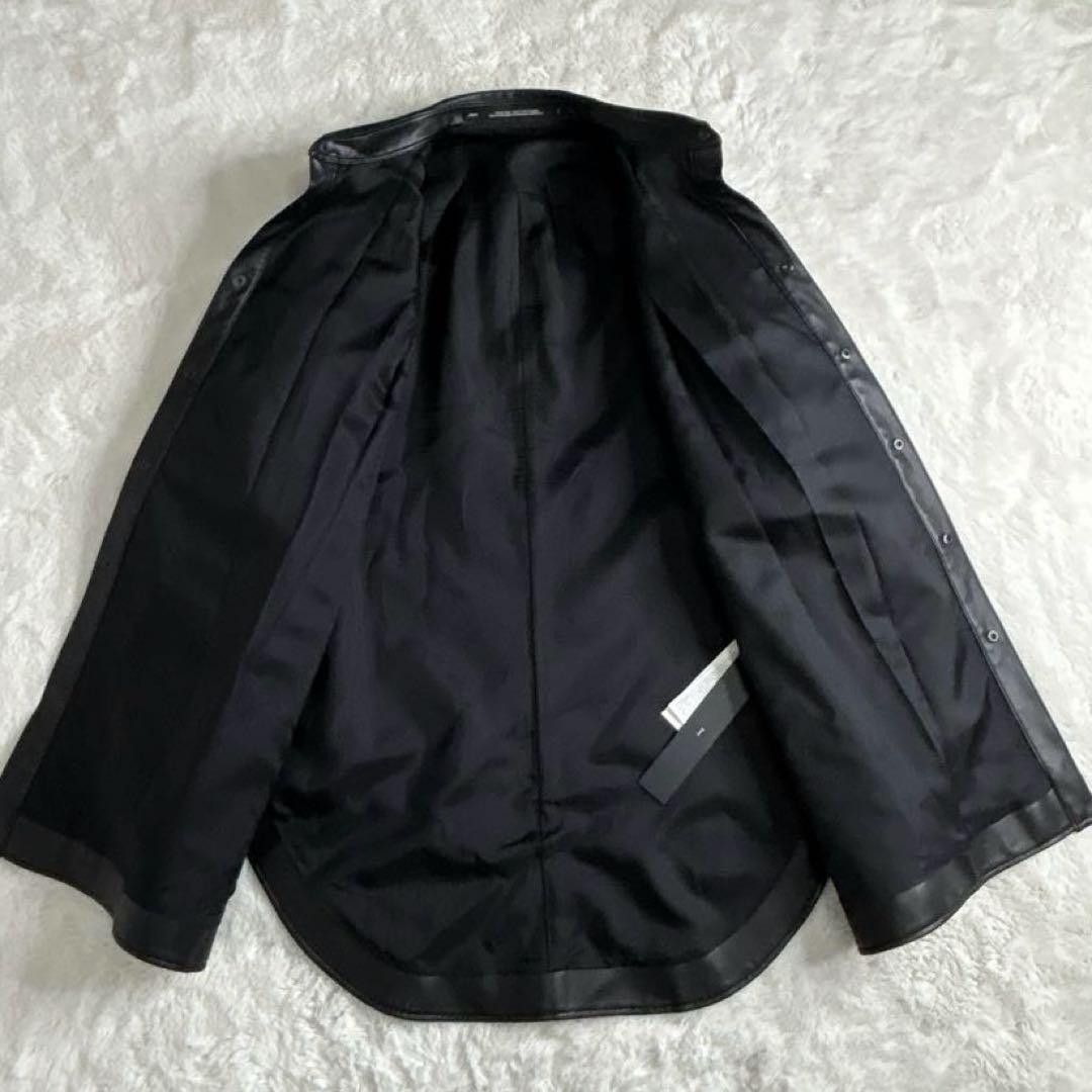 Julius JULIUS 23ss Synthetic Leather Shirt Black 2 Size US M / EU 48-50 / 2 - 6 Thumbnail