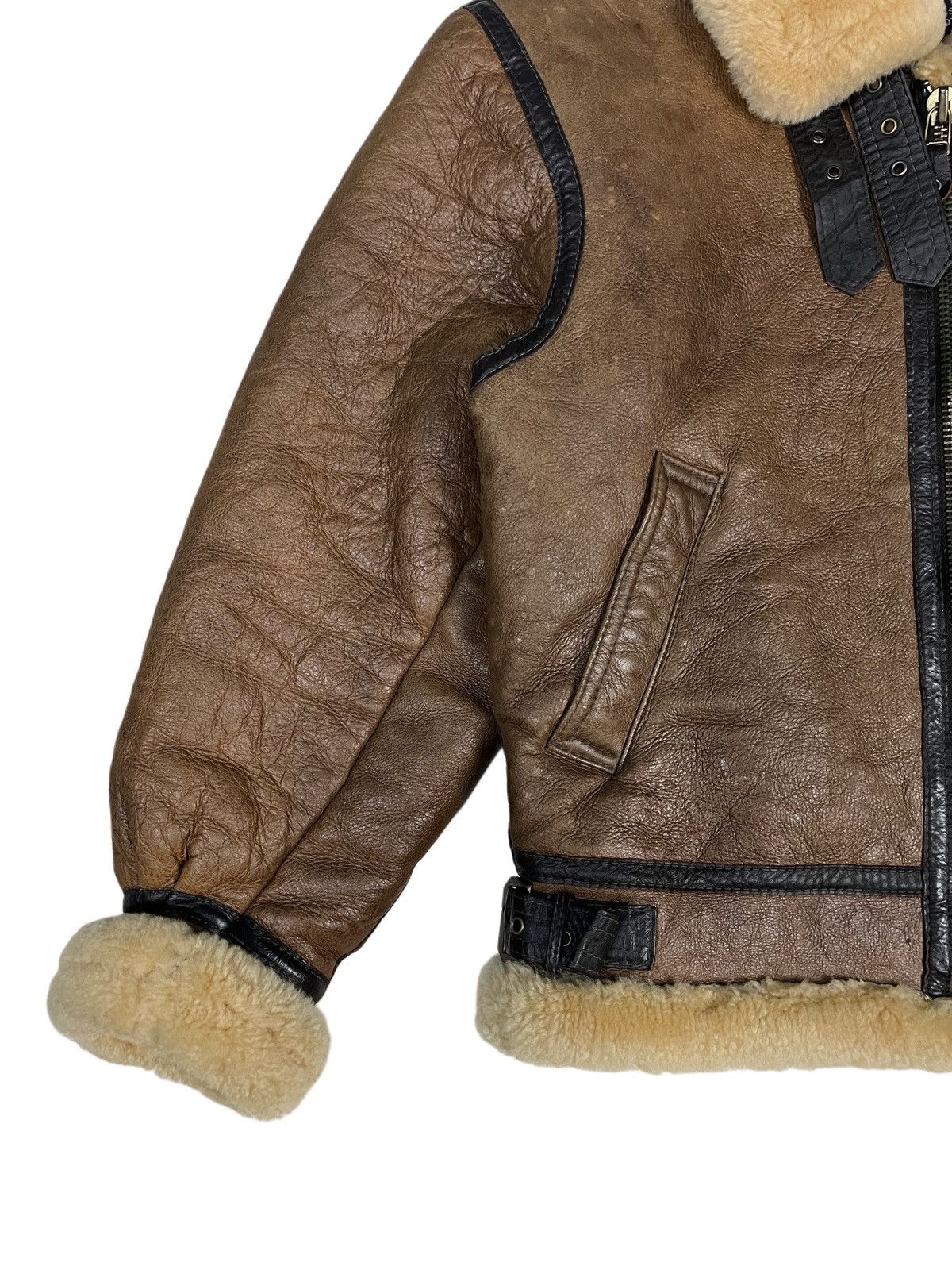 Vintage Vintage B-3 Sheepskin Leather Coat Shearling Sherpa Jacket Size US S / EU 44-46 / 1 - 4 Thumbnail