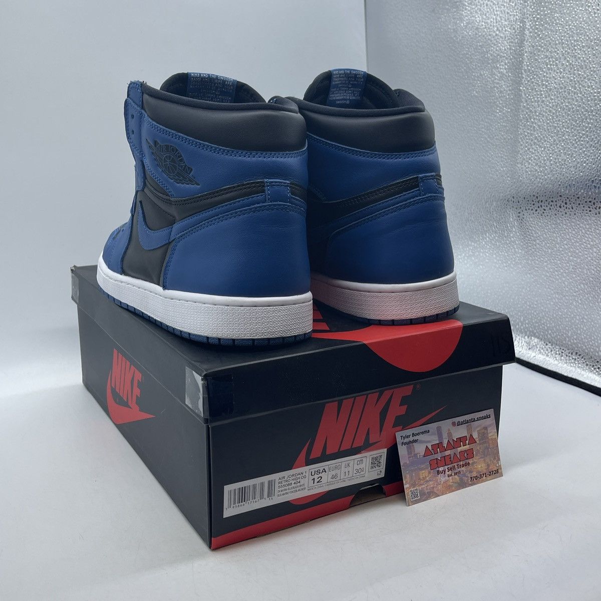 Jordan Brand Air Jordan 1 high dark marine blue Size US 12 / EU 45 - 4 Thumbnail