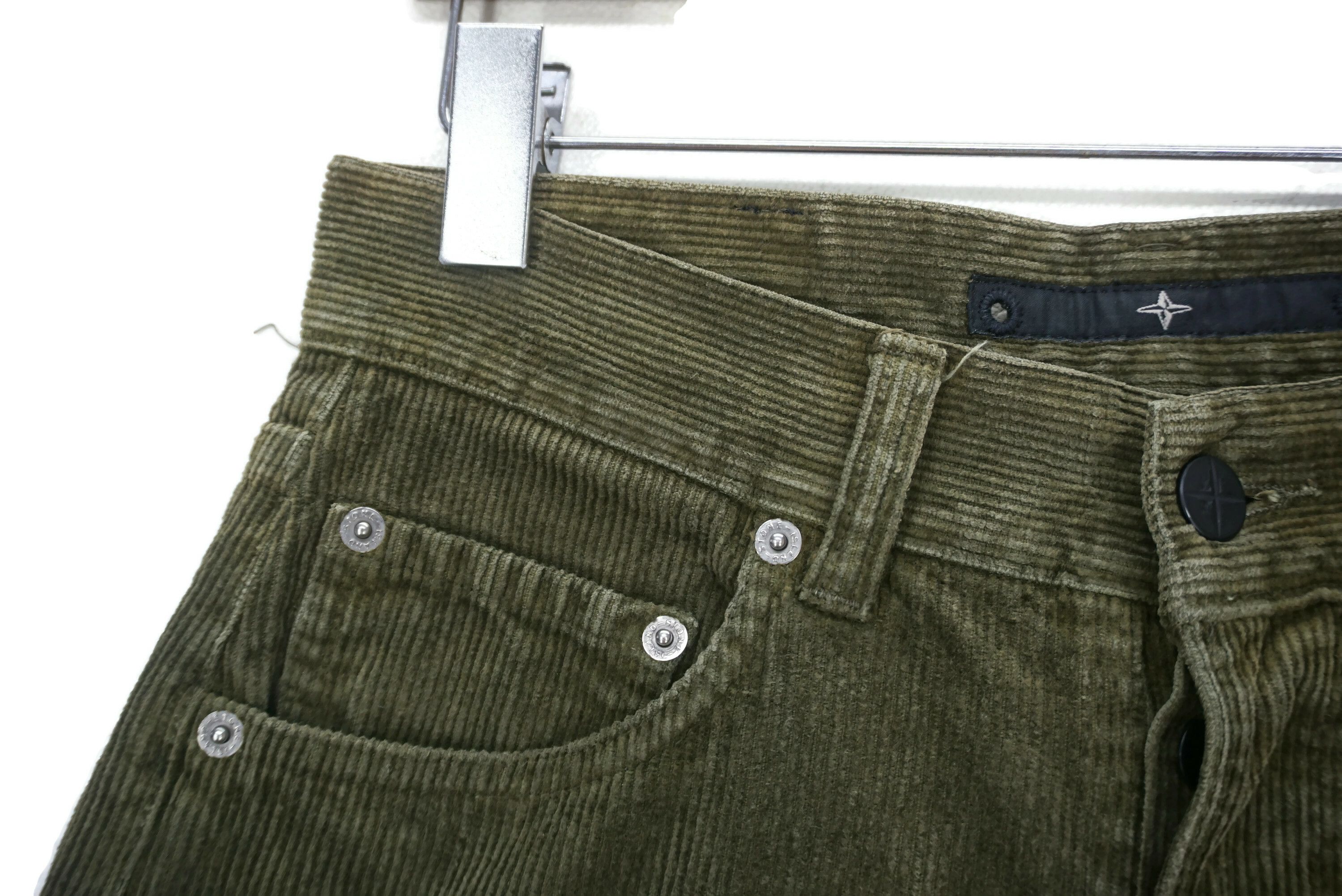 Stone Island Cropped Corduroy Pants Size W28xL26 Made in Italy Size US 28 / EU 44 - 4 Thumbnail