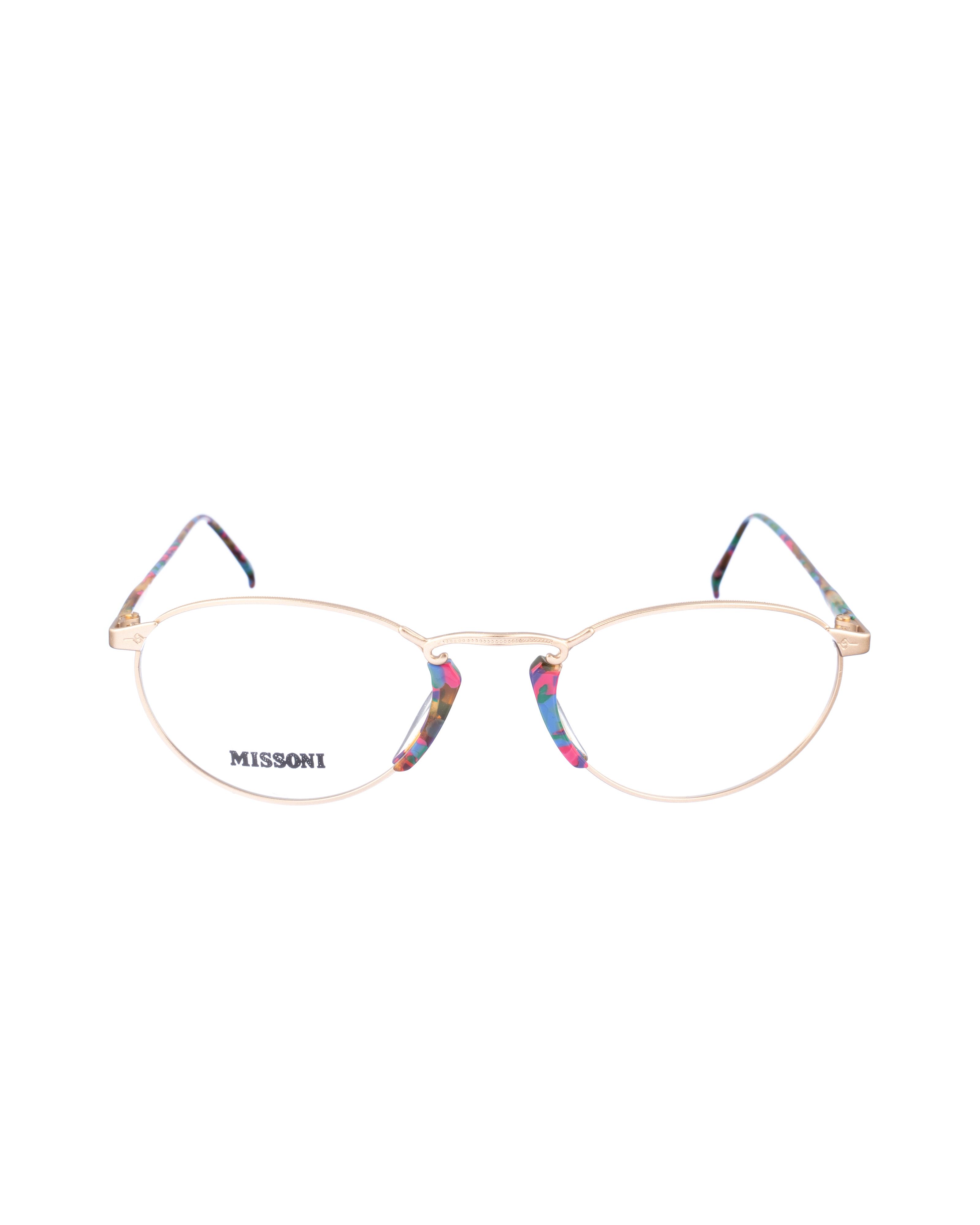 Missoni Missoni 00s Multicolor & Matte Gold Glasses Size ONE SIZE - 1 Thumbnail