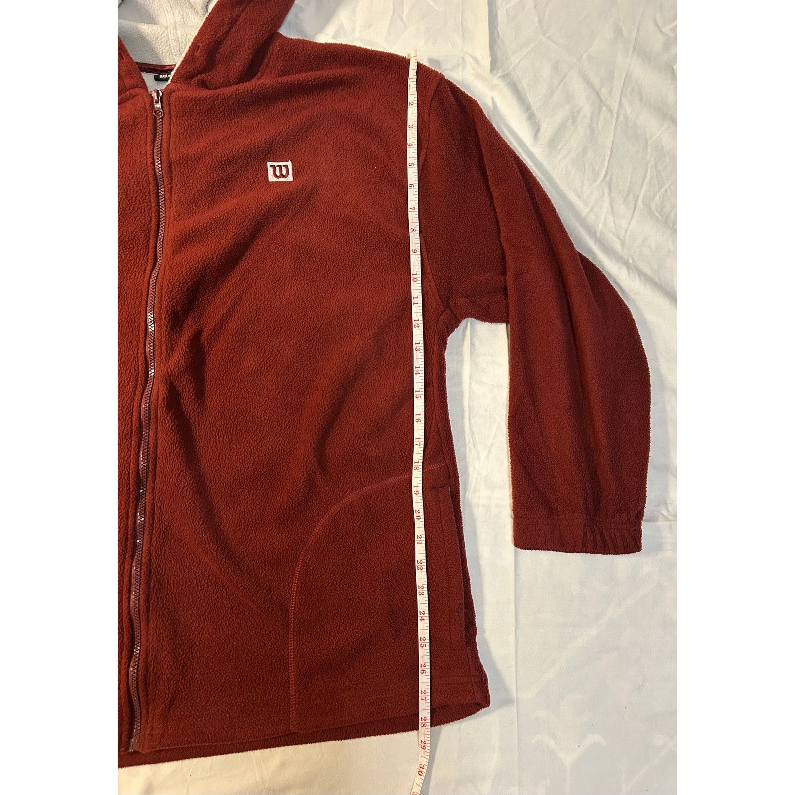 Other Wilson XXL Full-Zip Fleece Hoodie - Warm Classic Style Size US XXL / EU 58 / 5 - 4 Thumbnail