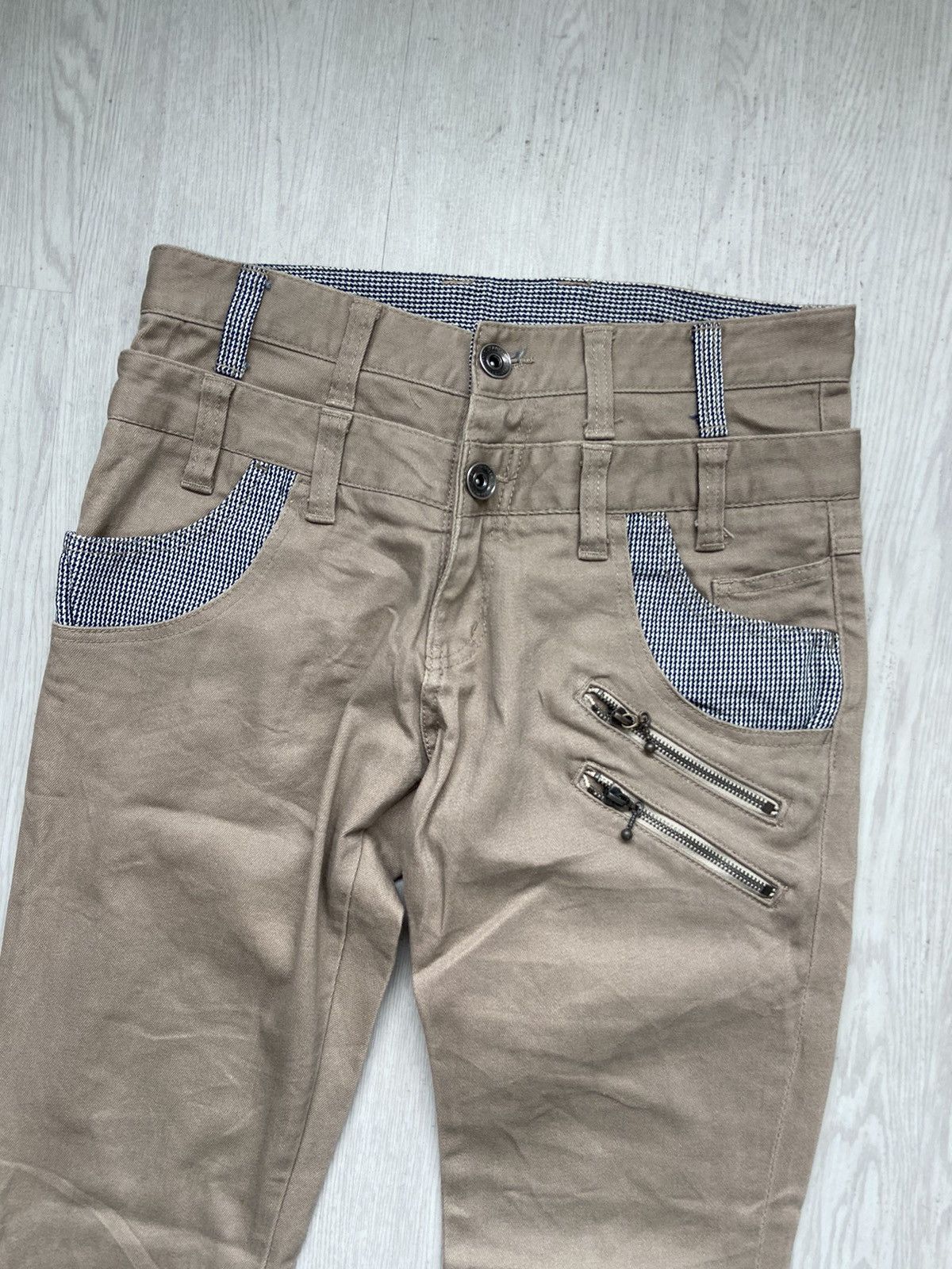 If Six Was Nine × Le Grande Bleu (L.G.B.) Vintage 2000’s Double Waist Zipper Flat Pocket Pants Size US 30 / EU 46 - 3 Thumbnail