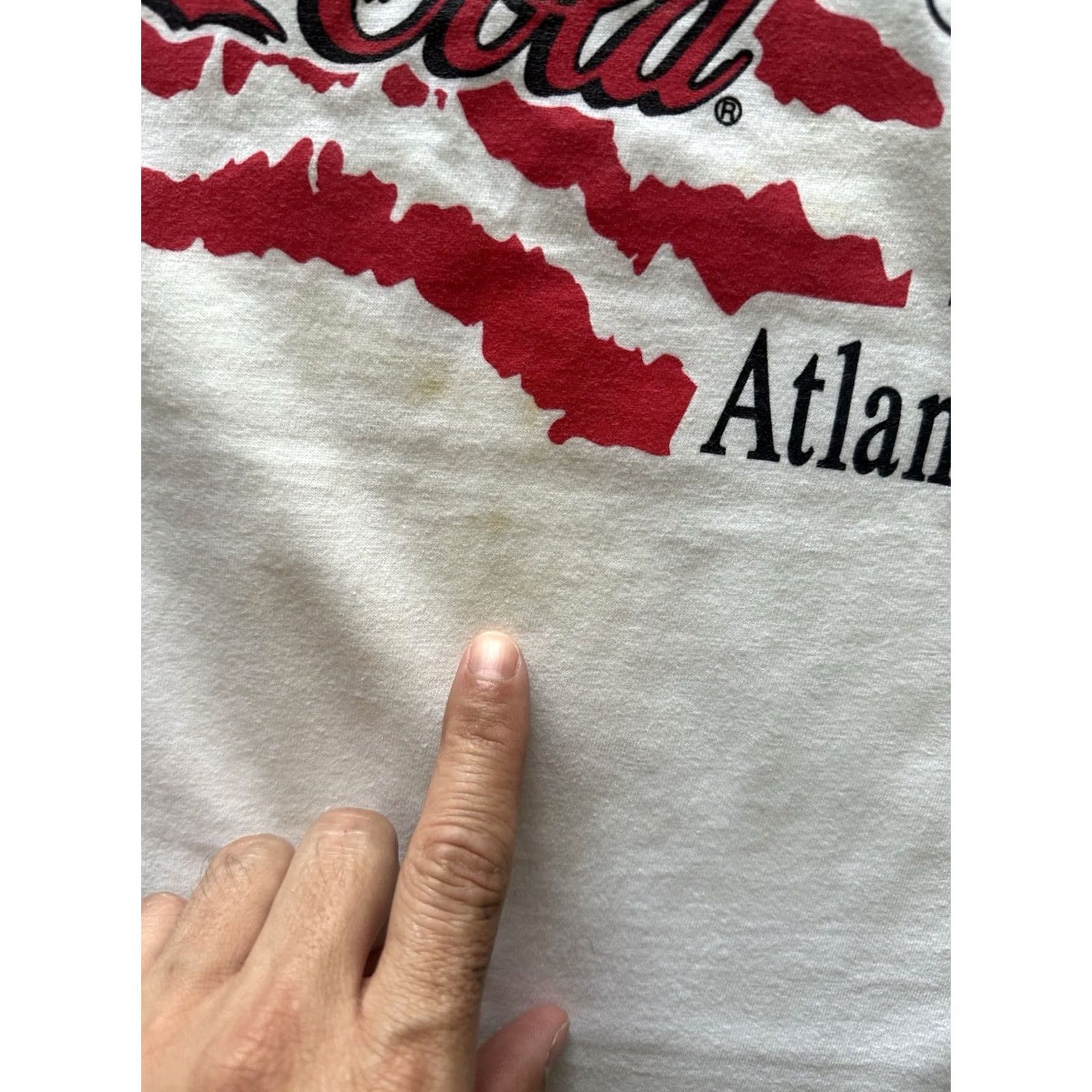 Jerzees Vintage 90s Coca Cola Atlanta Olympics 1996 Florida T-Shirt Size XL NWT Read !! Size US XL / EU 56 / 4 - 3 Thumbnail