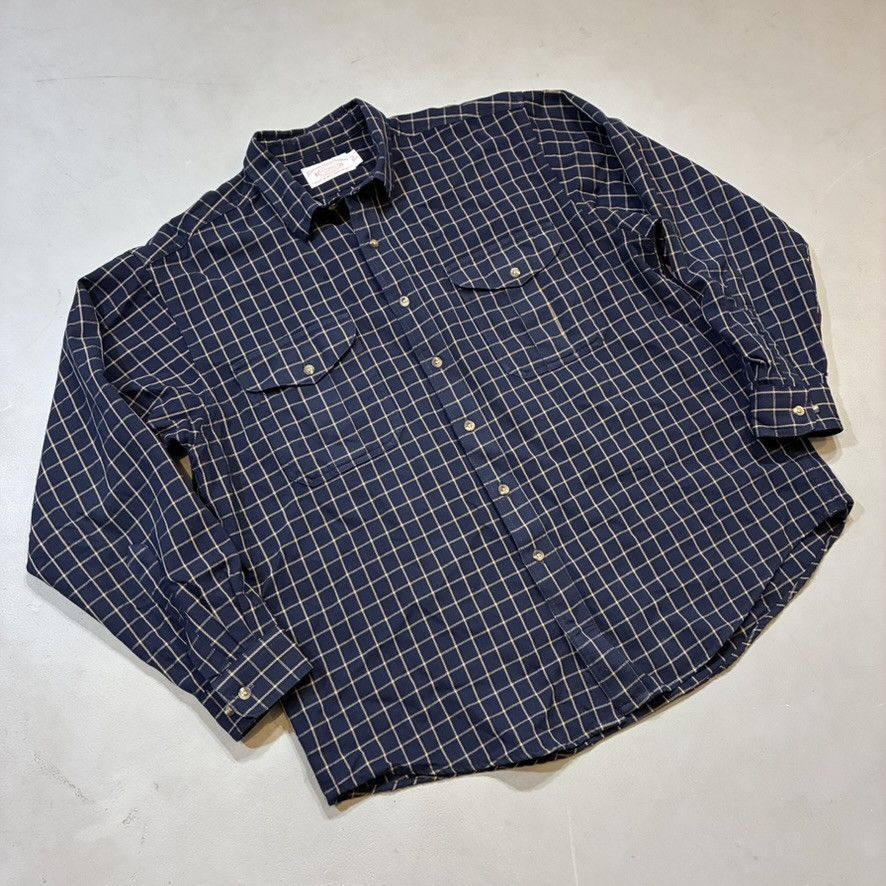 Filson C.C. Filson Button Down Wool Shirt Windowpane Size US XL / EU 56 / 4 - 1 Thumbnail