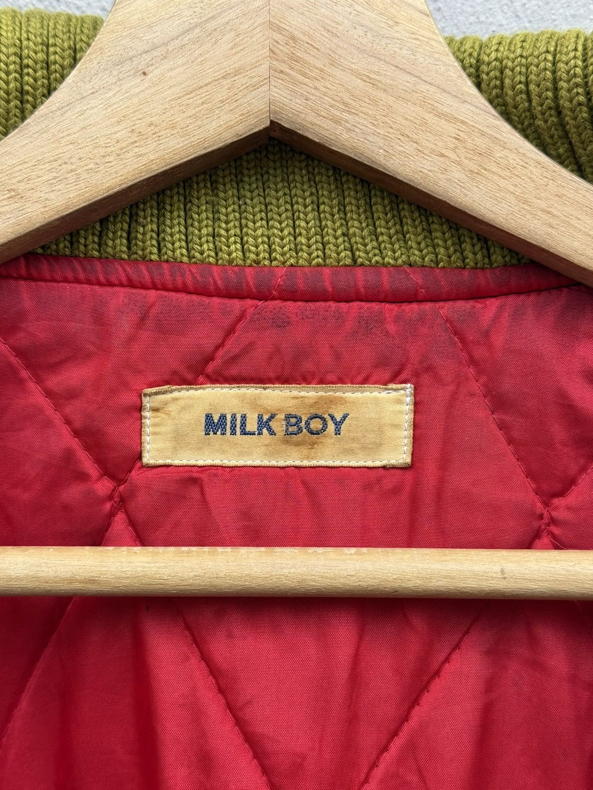 Seditionaries VTG 80s-90s MILKBOY Plaid Boxy Wool Quilted Bomber Jacket Size US L / EU 52-54 / 3 - 12 Thumbnail