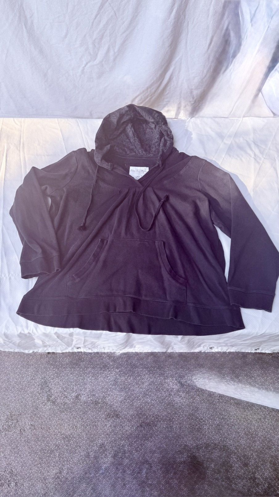 Avenue Avenue Archival VTG 100% Cotton Notch Neck Hoodie Plus 18 Size XXL / US 16-18 / IT 52-54 - 1 Thumbnail