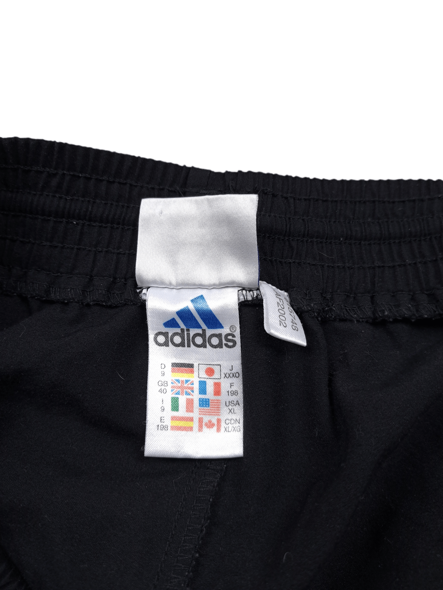 Adidas × Vintage 💎 90s Vintage Adidas XL Joggers Sweatpants Black Small Logo Size US 34 / EU 50 - 7 Thumbnail