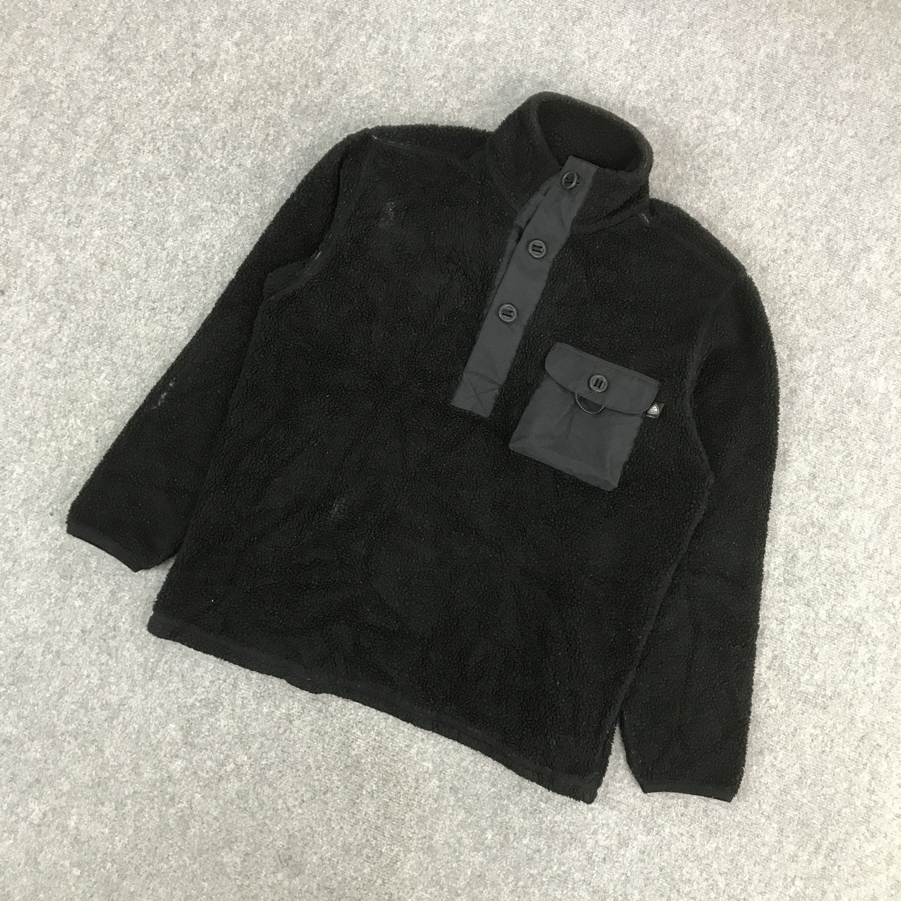Nike × Nike ACG 2000s NIKE ACG SHERPA FLEECE HALF BUTTON JACKET Size US XL / EU 56 / 4 - 5 Thumbnail