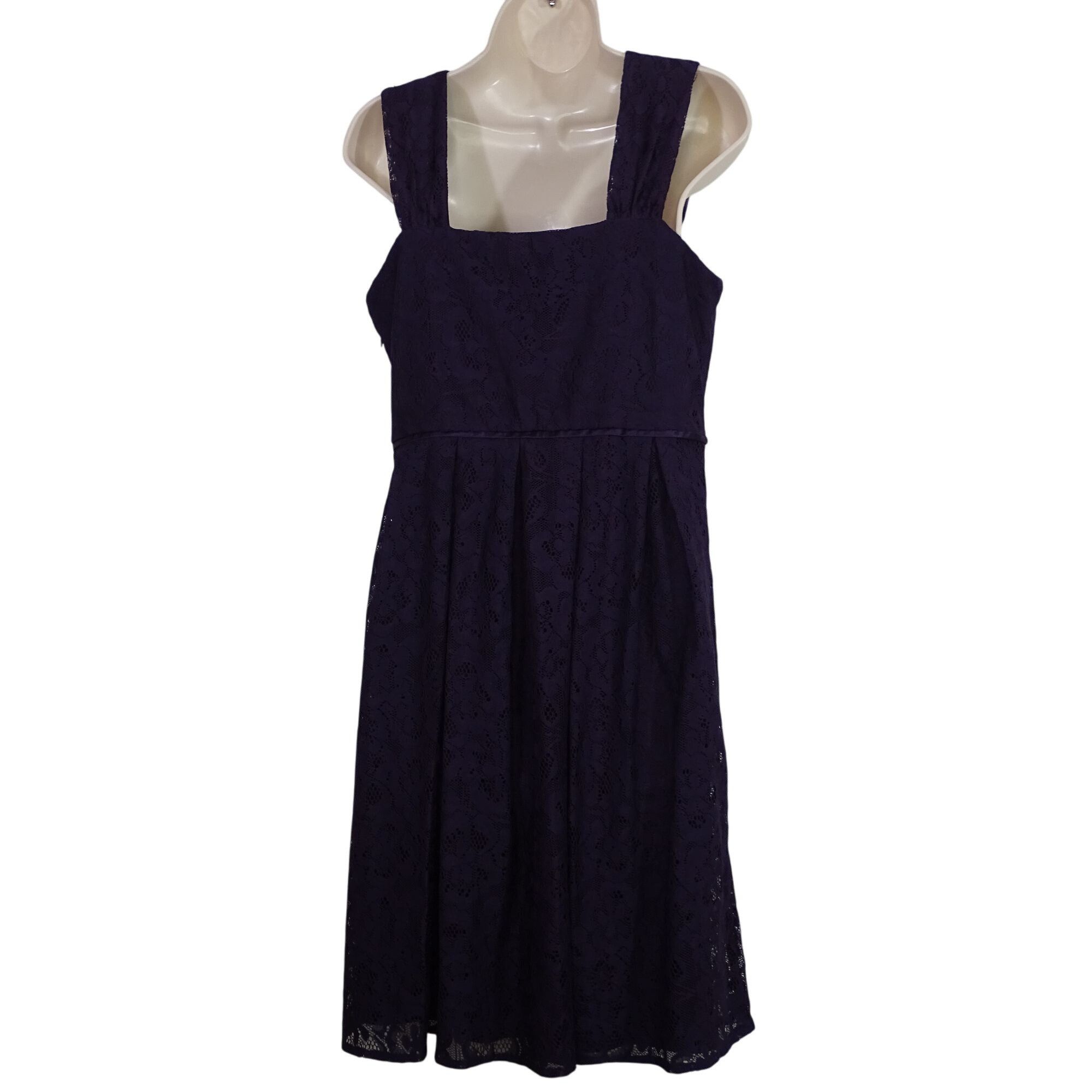 Other Dana Kay Purple Lace Sleeveless Dress Size 8 Sweetheart Size M / US 6-8 / IT 42-44 - 3 Thumbnail