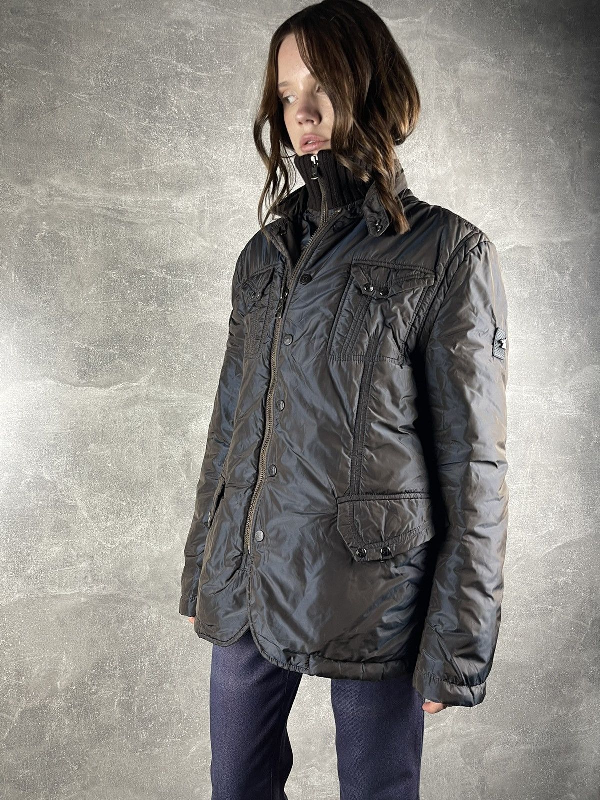 Montecore Montecore Urban Nylon Jacket Gradient Quilted Field Coat Size US M / EU 48-50 / 2 - 6 Thumbnail