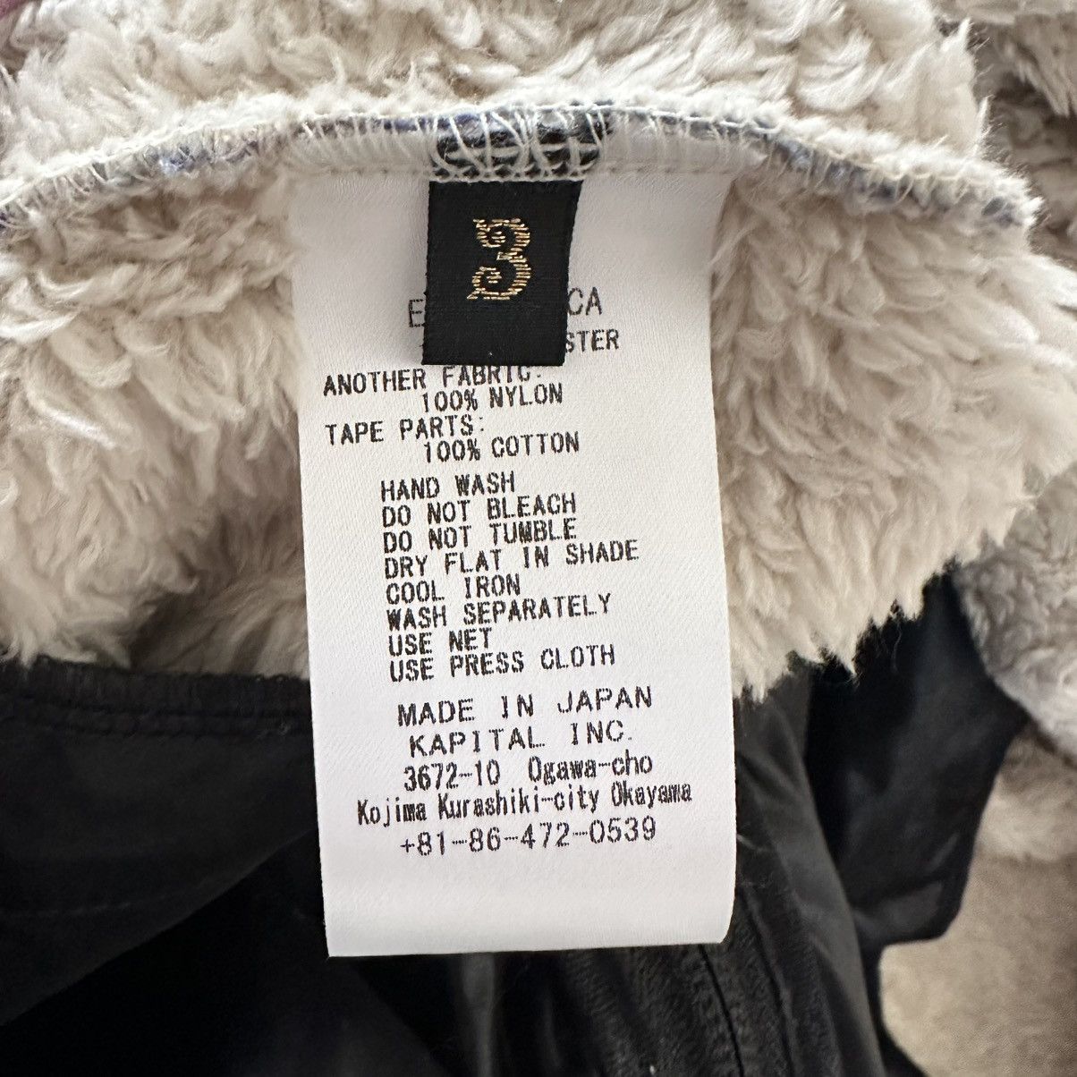 Kapital KAPITAL Ashland Stripe & Bone Pattern Fleece Zip Blouson Size US L / EU 52-54 / 3 - 3 Thumbnail