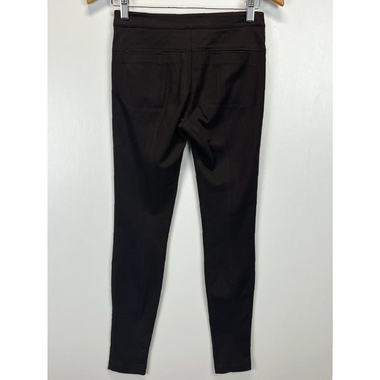 Vince Womens Skinny Pants Vince Stretch Ponte Dark Brown Size 2 XL Size 26" / US 2 / IT 38 - 2 Thumbnail