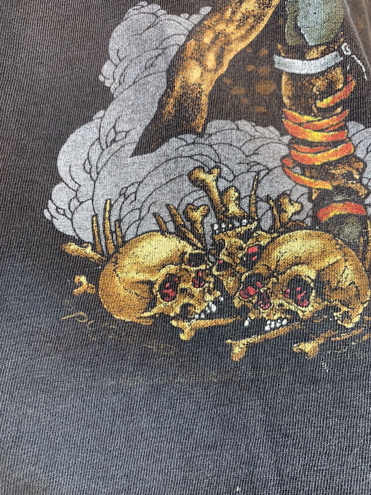 Band Tees × Metallica × Vintage RARE Vintage 90s Metallica Pushead Unforgiven Band Tour Tank Size US XL / EU 56 / 4 - 5 Thumbnail