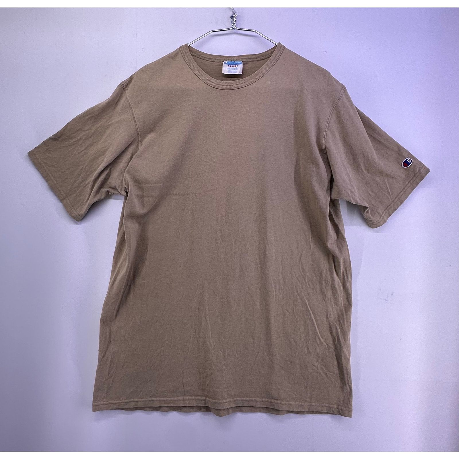 Champion Champion Plain Brown Tshirt Size XL Size US XL / EU 56 / 4 - 2 Thumbnail