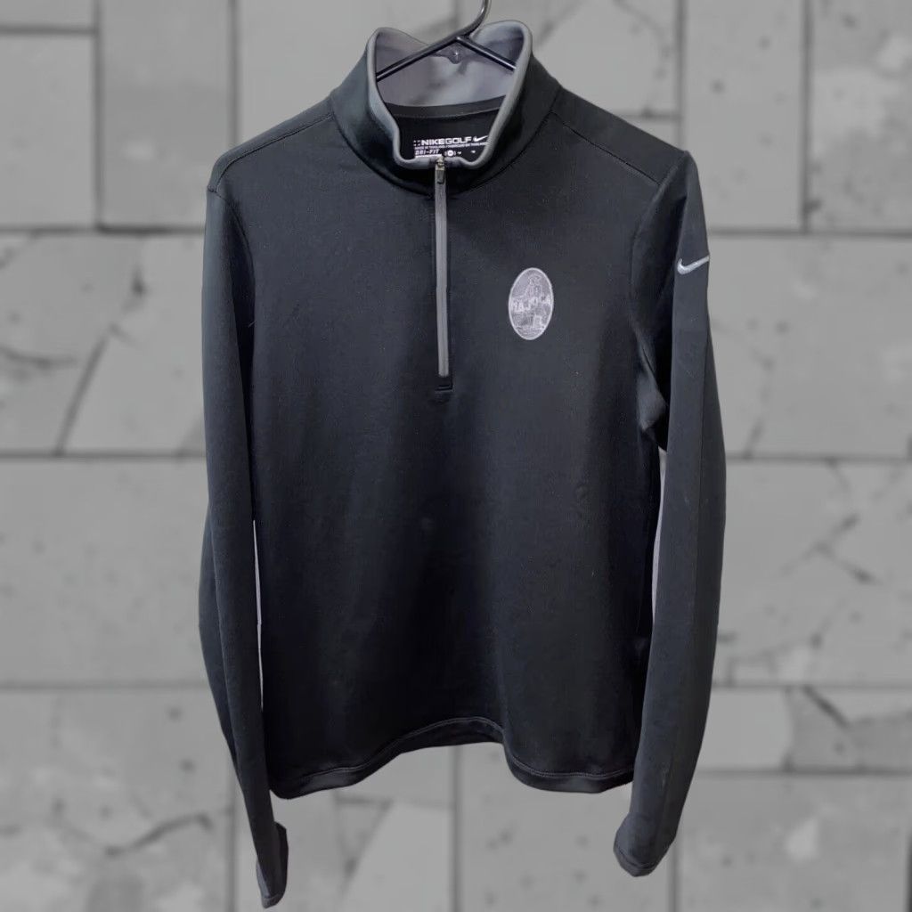 Nike Nike Golf Mens Black Dri-Fit 1/2 Zip Golf Polo Jacket Size M Size US M / EU 48-50 / 2 - 1 Thumbnail