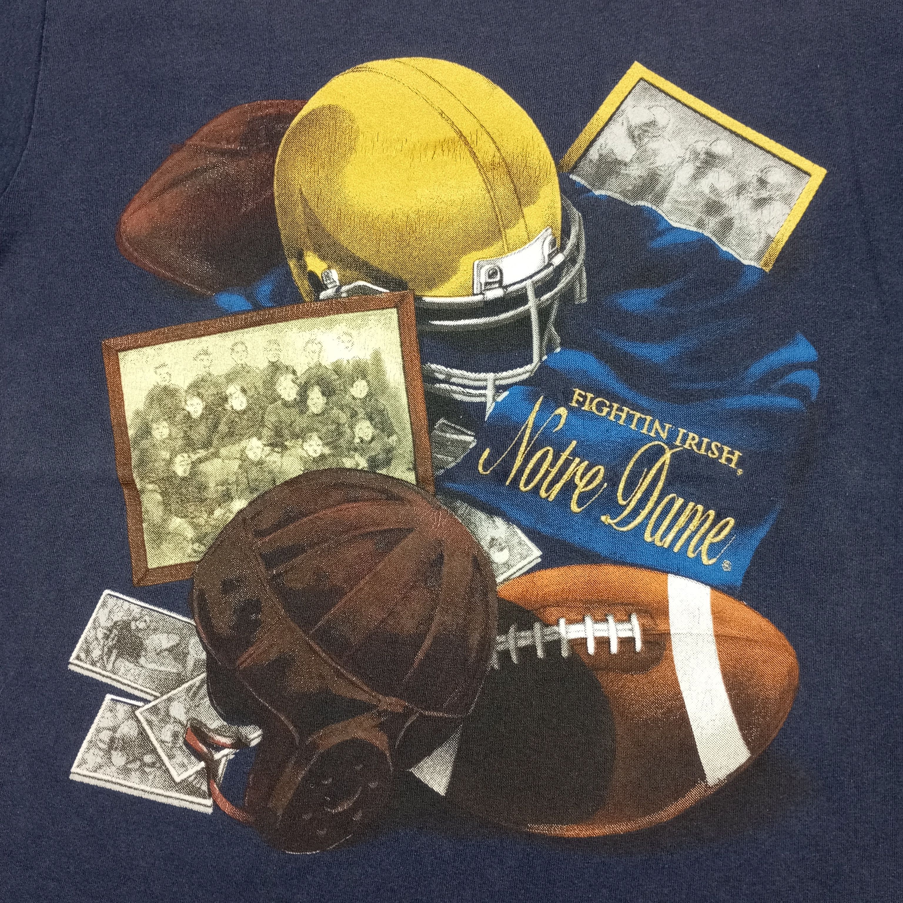 NFL × Nutmeg × Vintage Fighting Irish Notre Dame Football Team Vintage Tshirt Size US M / EU 48-50 / 2 - 2 Thumbnail