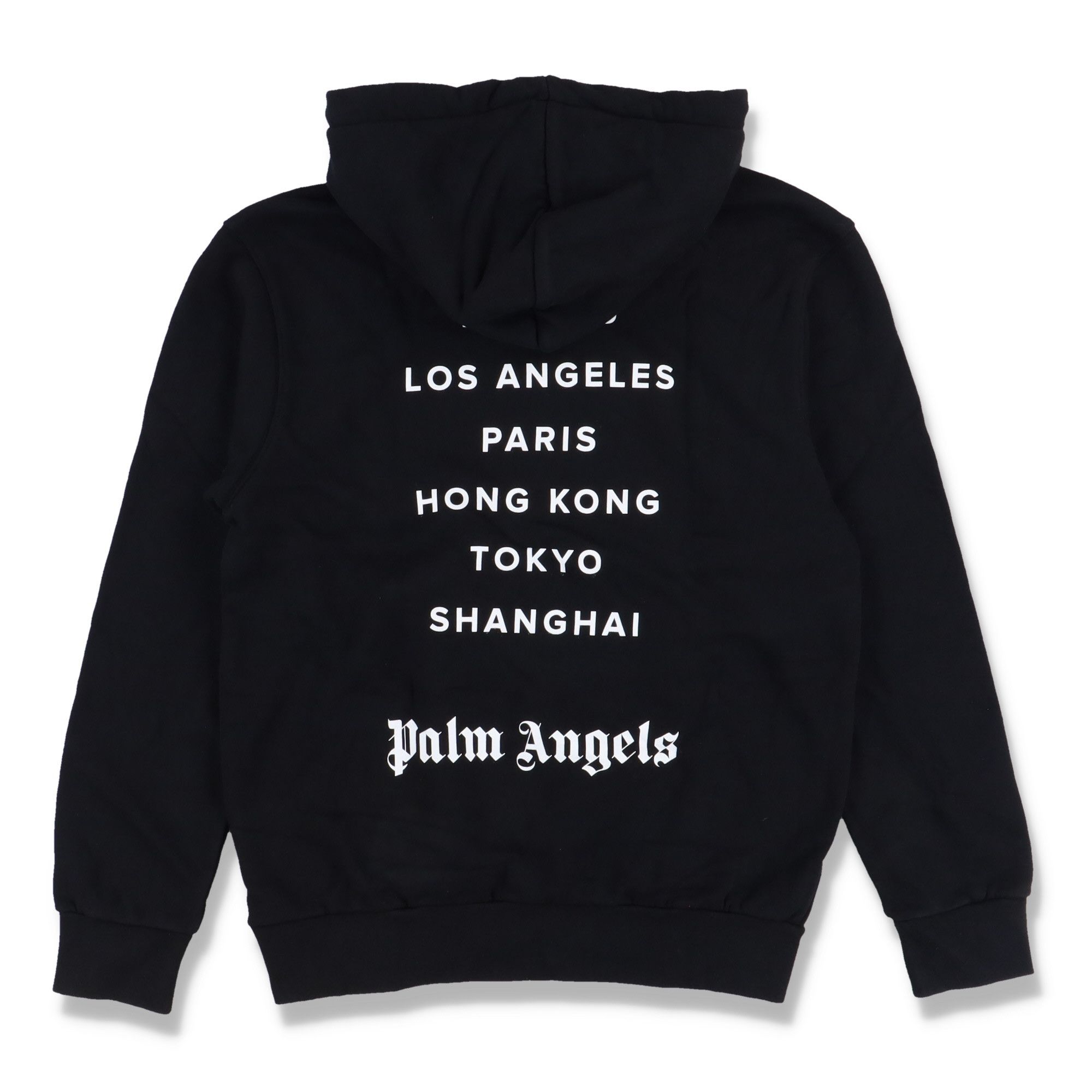 image of Palm Angels Black Sprayed Paris Logo Hoodie, Women's (Size XS)