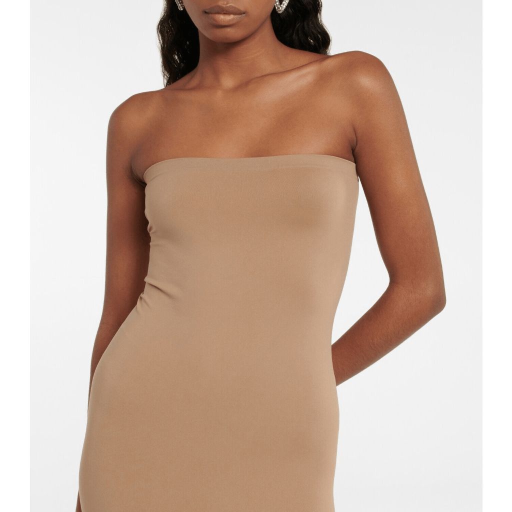 Wolford NWT Wolford Fatal Dress Latte L Neutral Nude Size L / US 10 / IT 46 - 9 Thumbnail