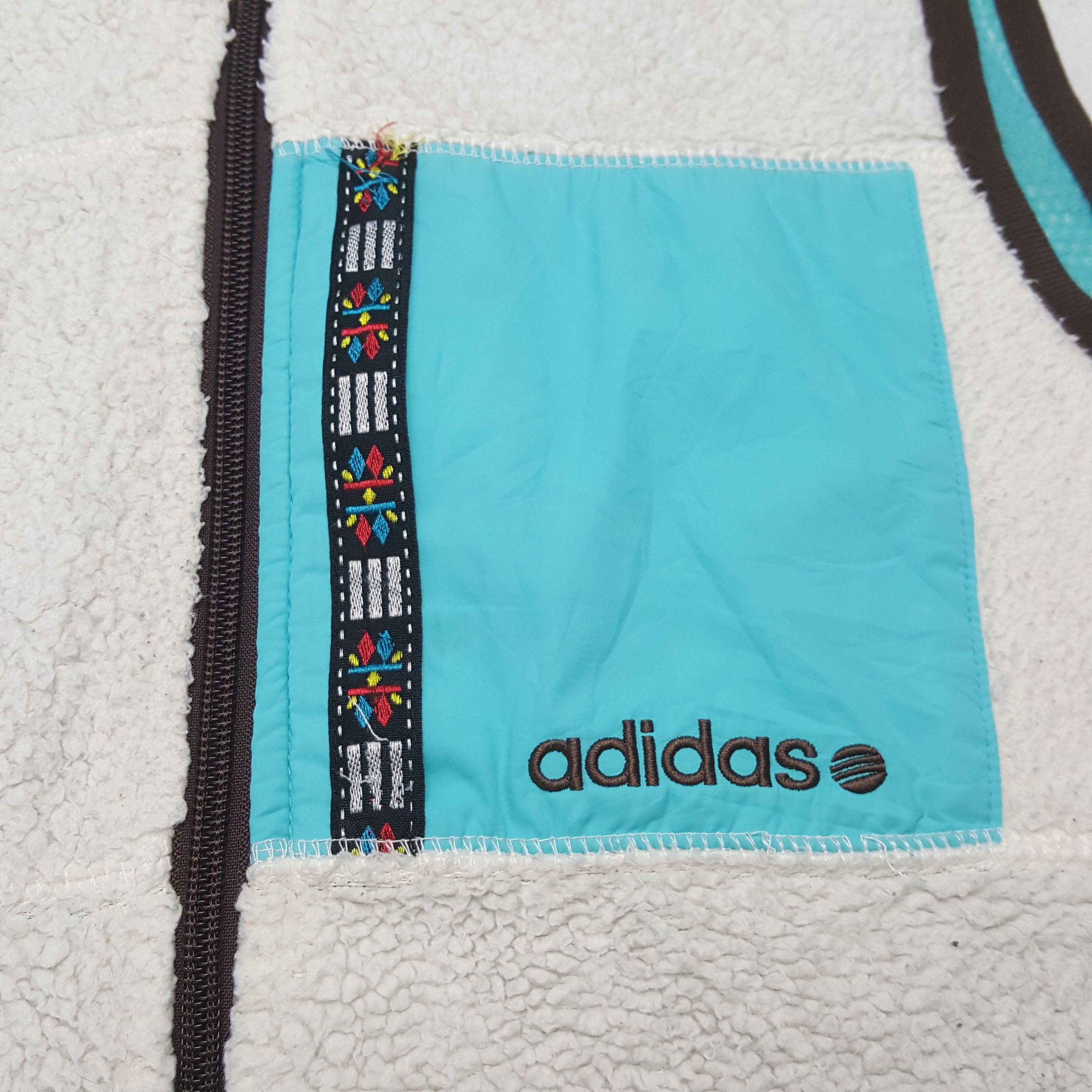 Adidas × Vintage Adidas X Custom Yohji Yamamoto Art Sherpa Vest c282n26 Size US XS / EU 42 / 0 - 10 Thumbnail