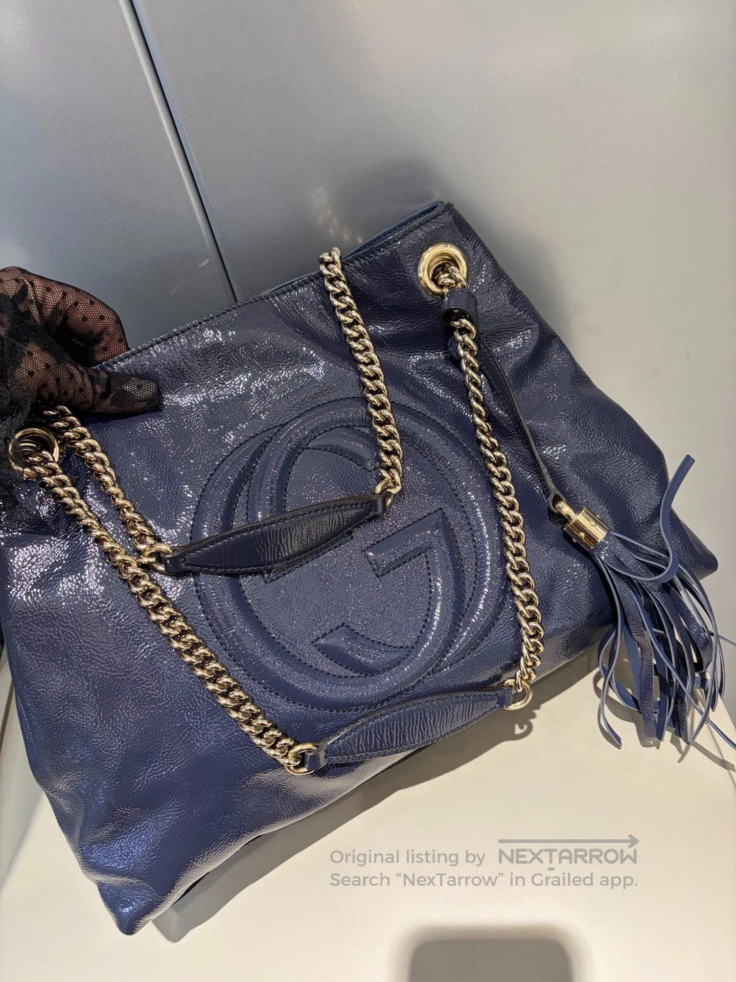 Gucci Gucci Soho Blue Tote Bag. Size ONE SIZE - 1 Thumbnail