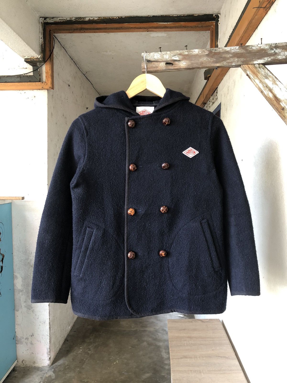 Danton Vintage Danton Wool Jacket Wt Hoodie Size XXS / US 00 / IT 34 - 3 Thumbnail