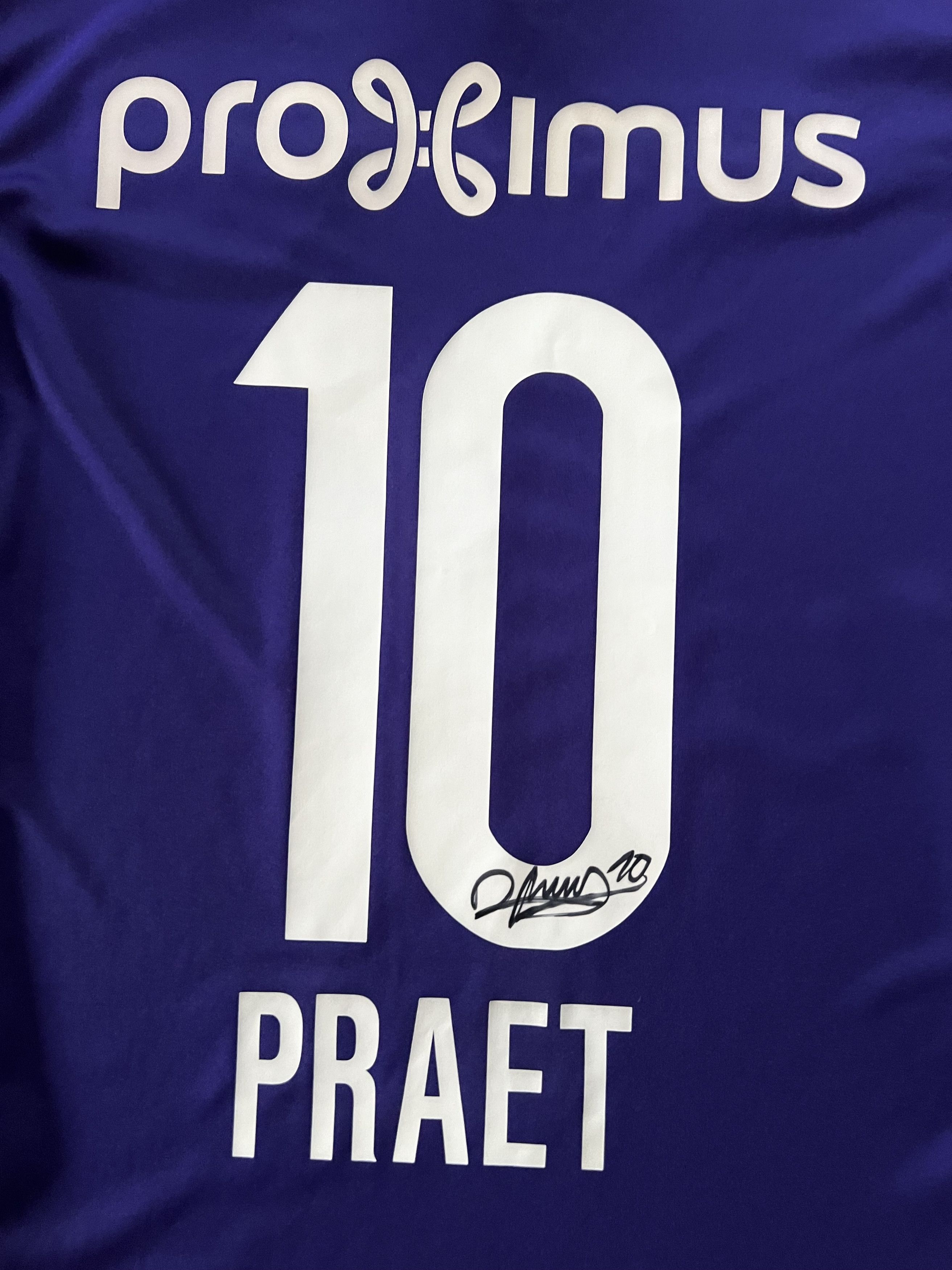 Adidas Adidas Anderlecht Home Shirt #10 Praet 2014-2015 Size US S / EU 44-46 / 1 - 3 Thumbnail
