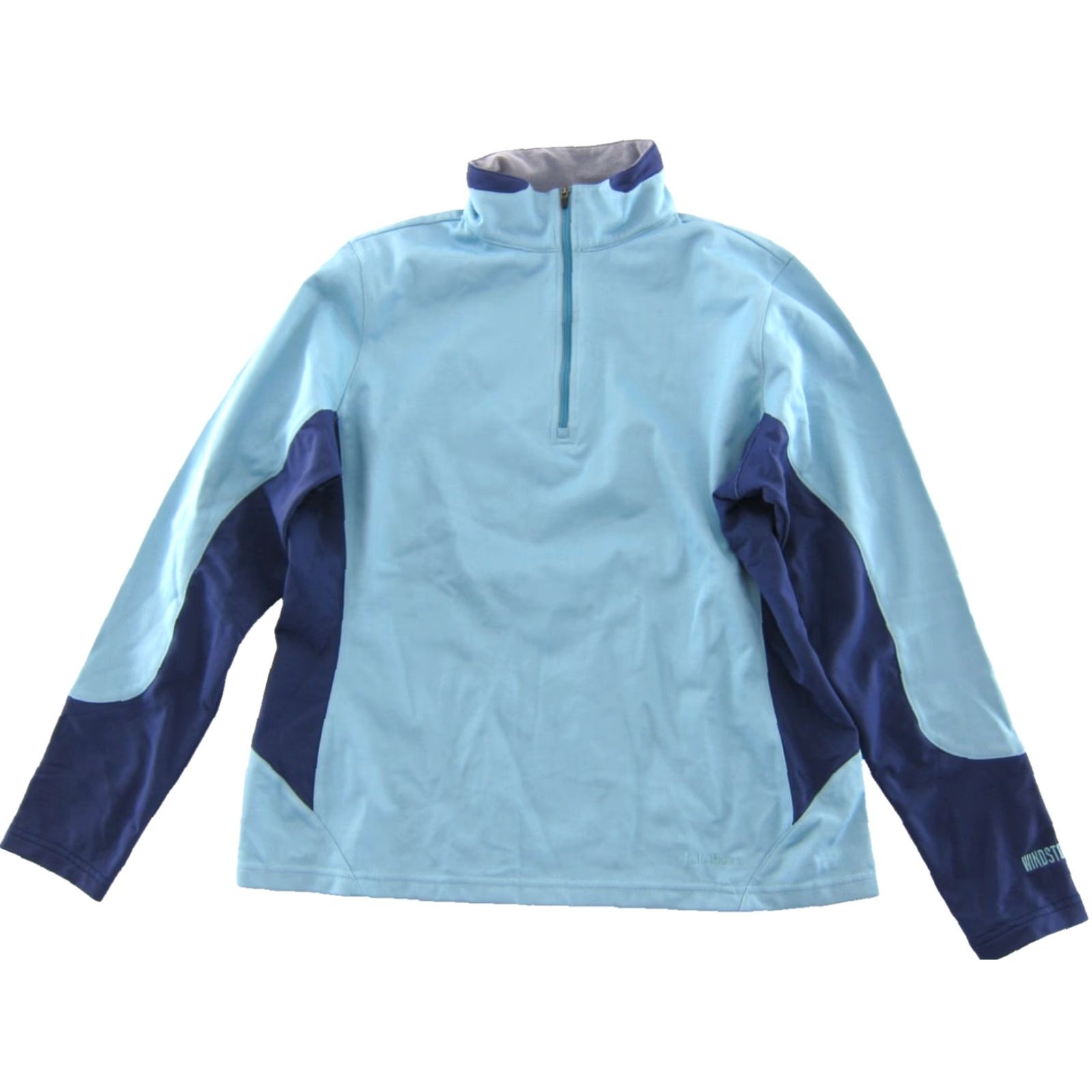 Vintage L.L. Bean Blue Nylon Stretch Pullover 1/4 Zip Long Sleeve Windstopper Jacket M Size M / US 6-8 / IT 42-44 - 4 Thumbnail